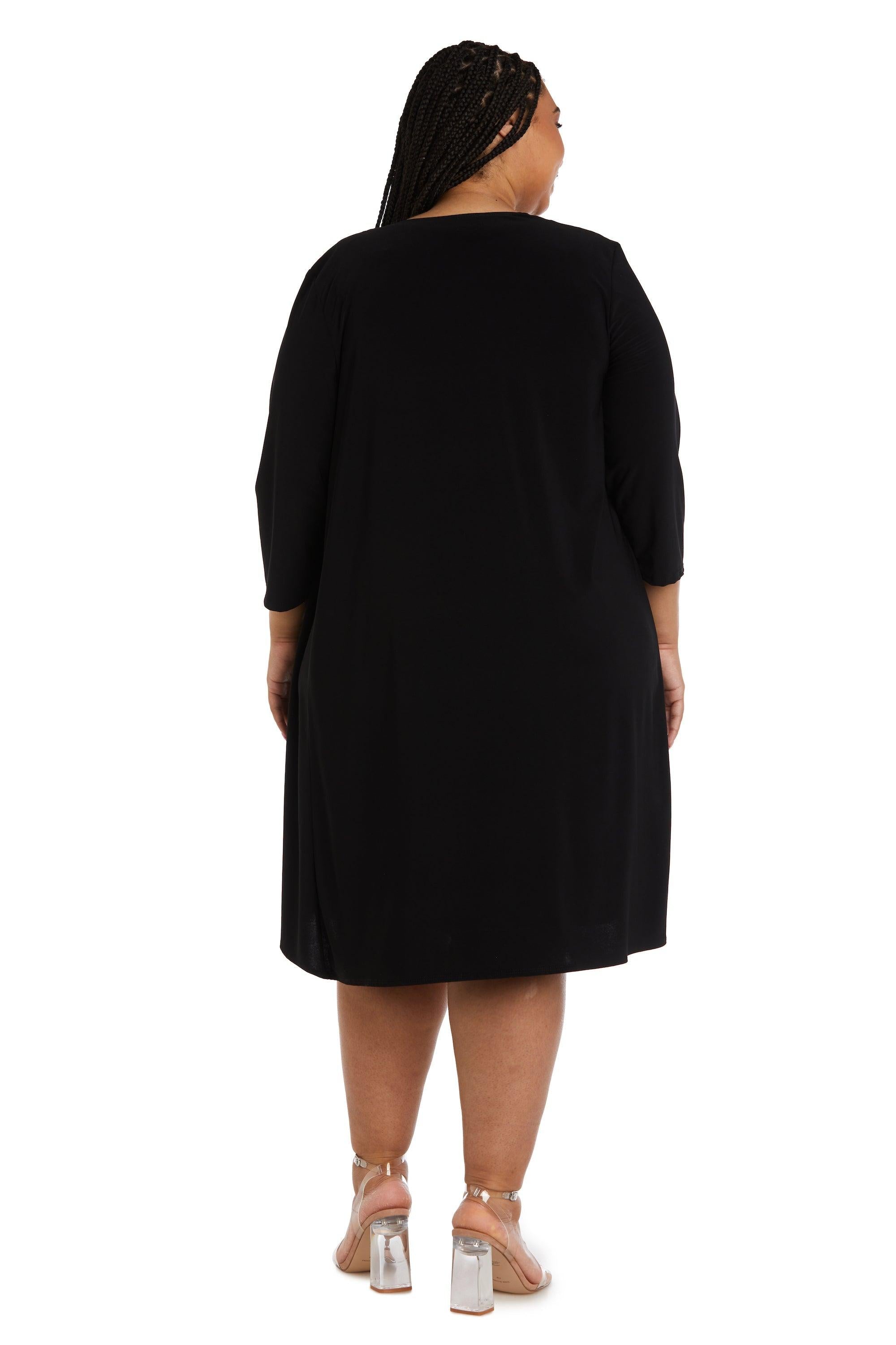 R&M Richards Short Plus Size jacket Dress 9297W - The Dress Outlet