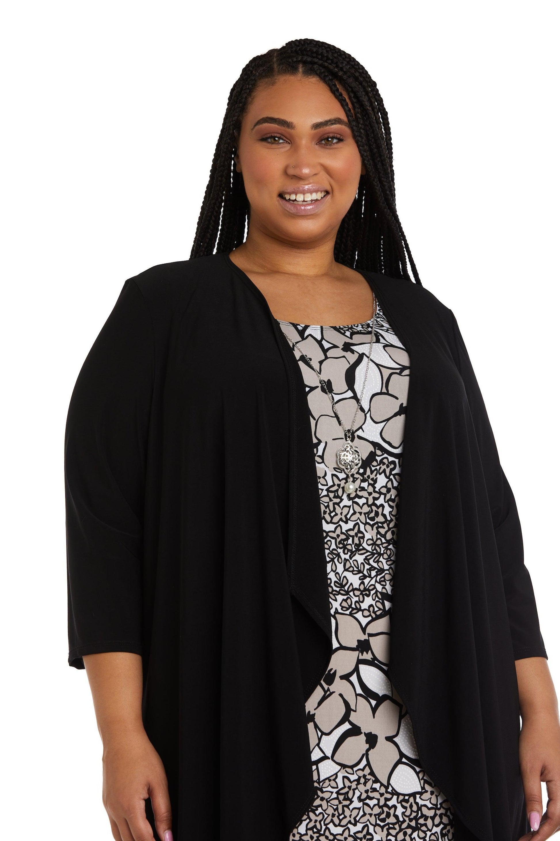 R&M Richards 9297W Short Plus Size Jacket Dress