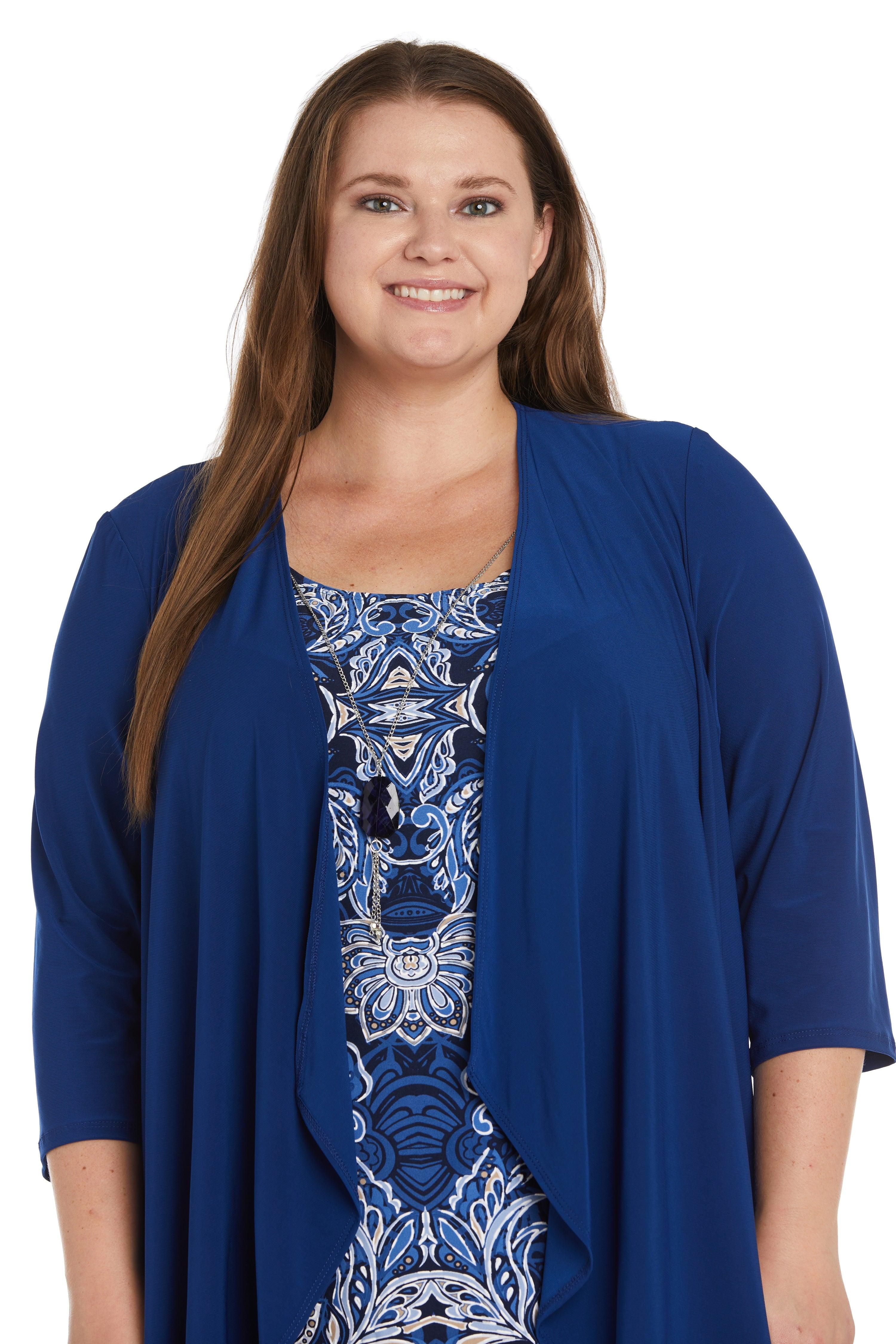 R&M Richards Short Plus Size Jacket Dress 9397W - The Dress Outlet