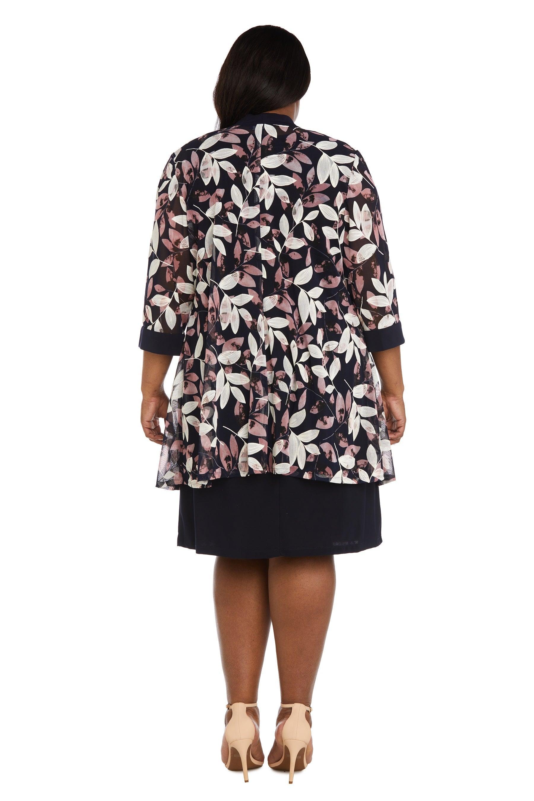 R&M Richards 9636W Short Plus Size Jacket Dress