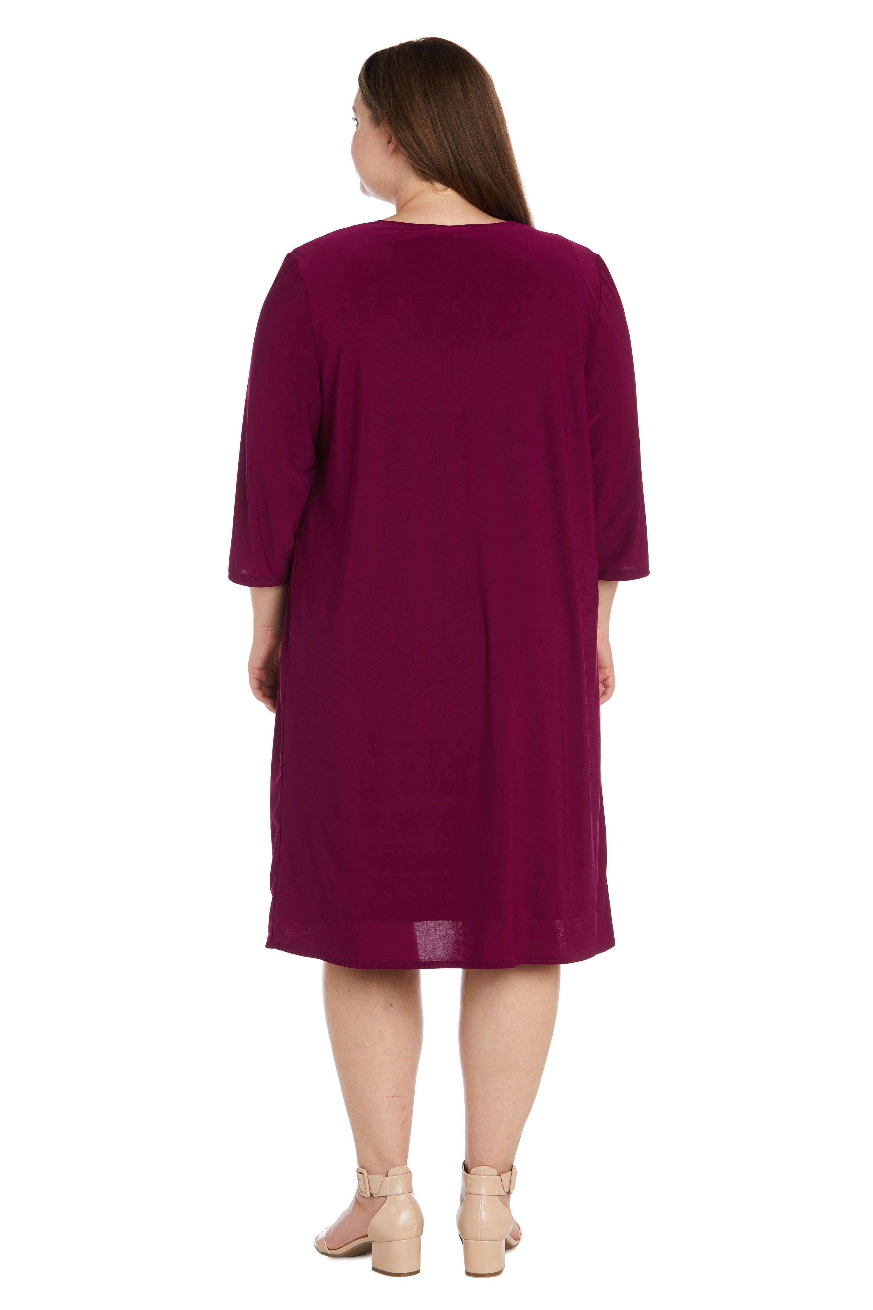 R&M Richards Short Plus Size Jacket Dress 9667W - The Dress Outlet