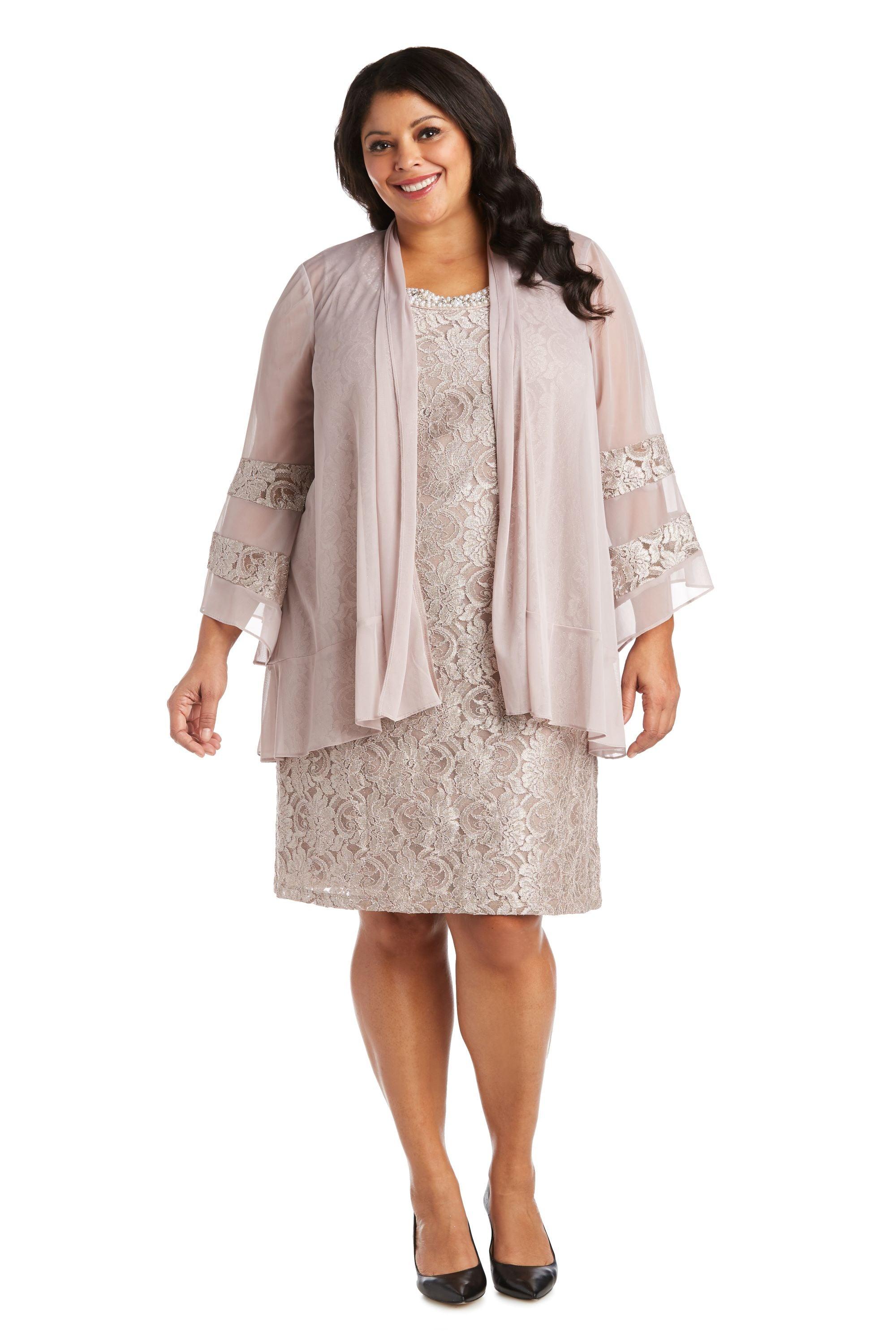 Plum R&M Richards 2421W Short Plus Size Mother Of The Bride Dress Plum R&M Richards 2421W Short Plus Size Mother Of The Bride Dress