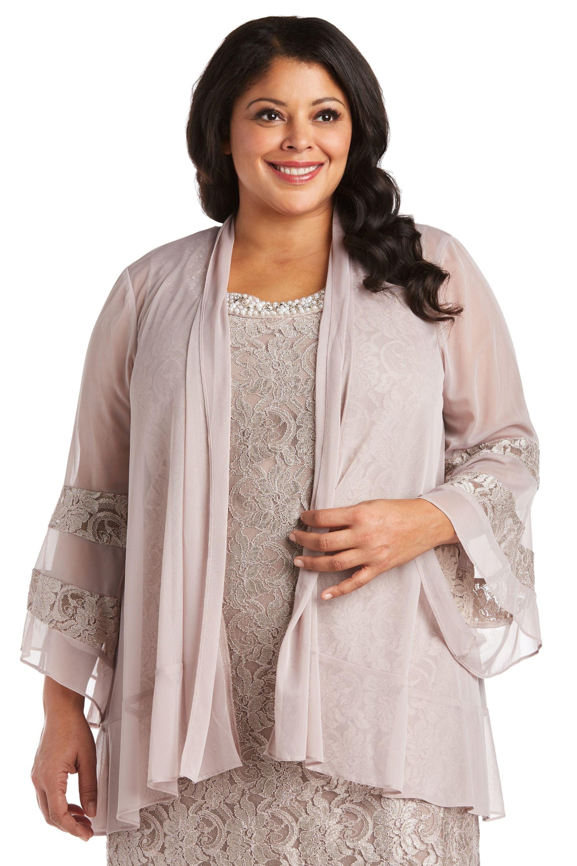 R&M Richards 2421W Short Plus Size Mother Of The Bride Dress Sale