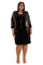R&M Richards Short Plus Size Velvet Dress 9027W - The Dress Outlet