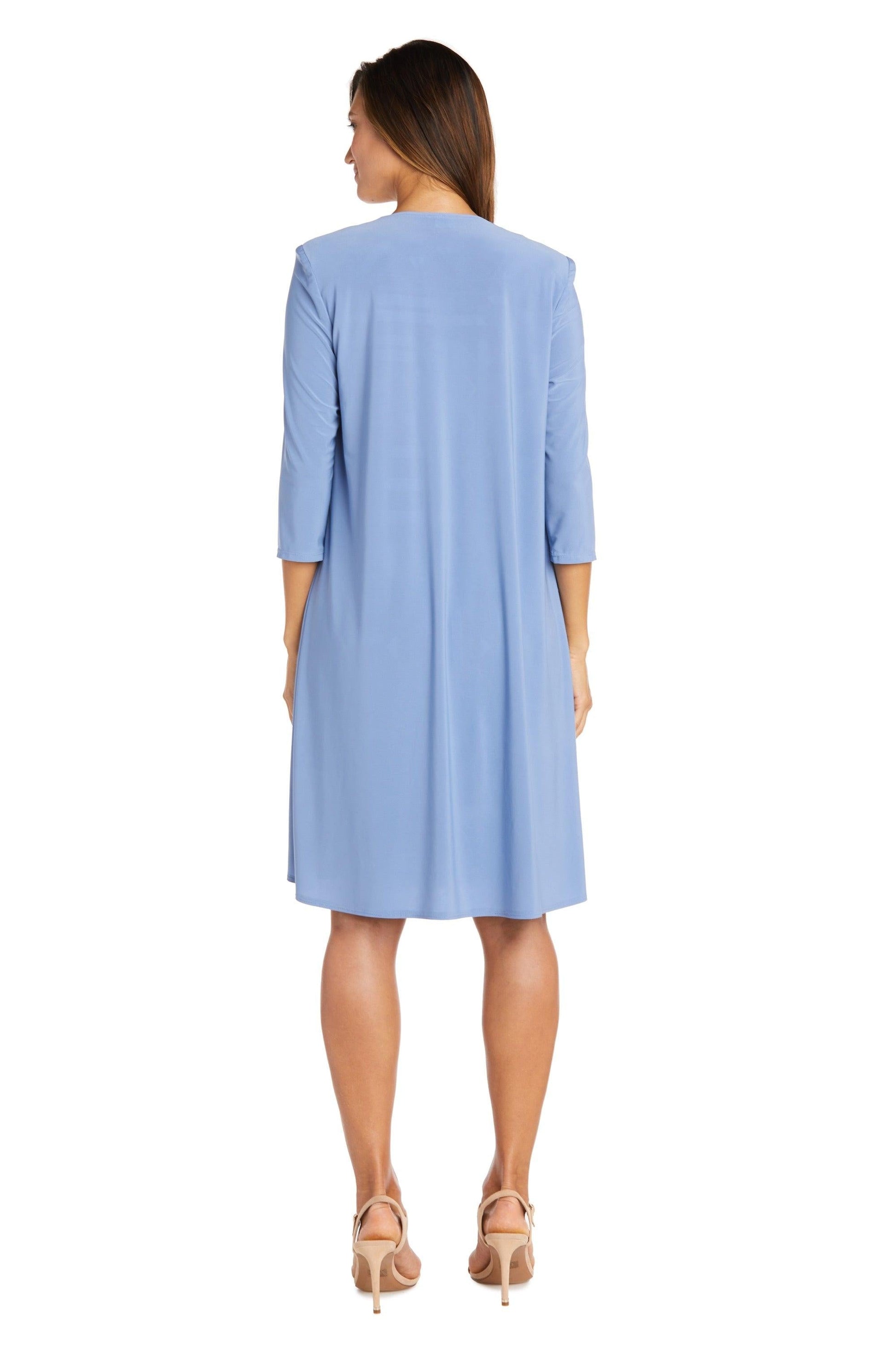 R&M Richards 9217 Short Print Jacket Cocktail Dress