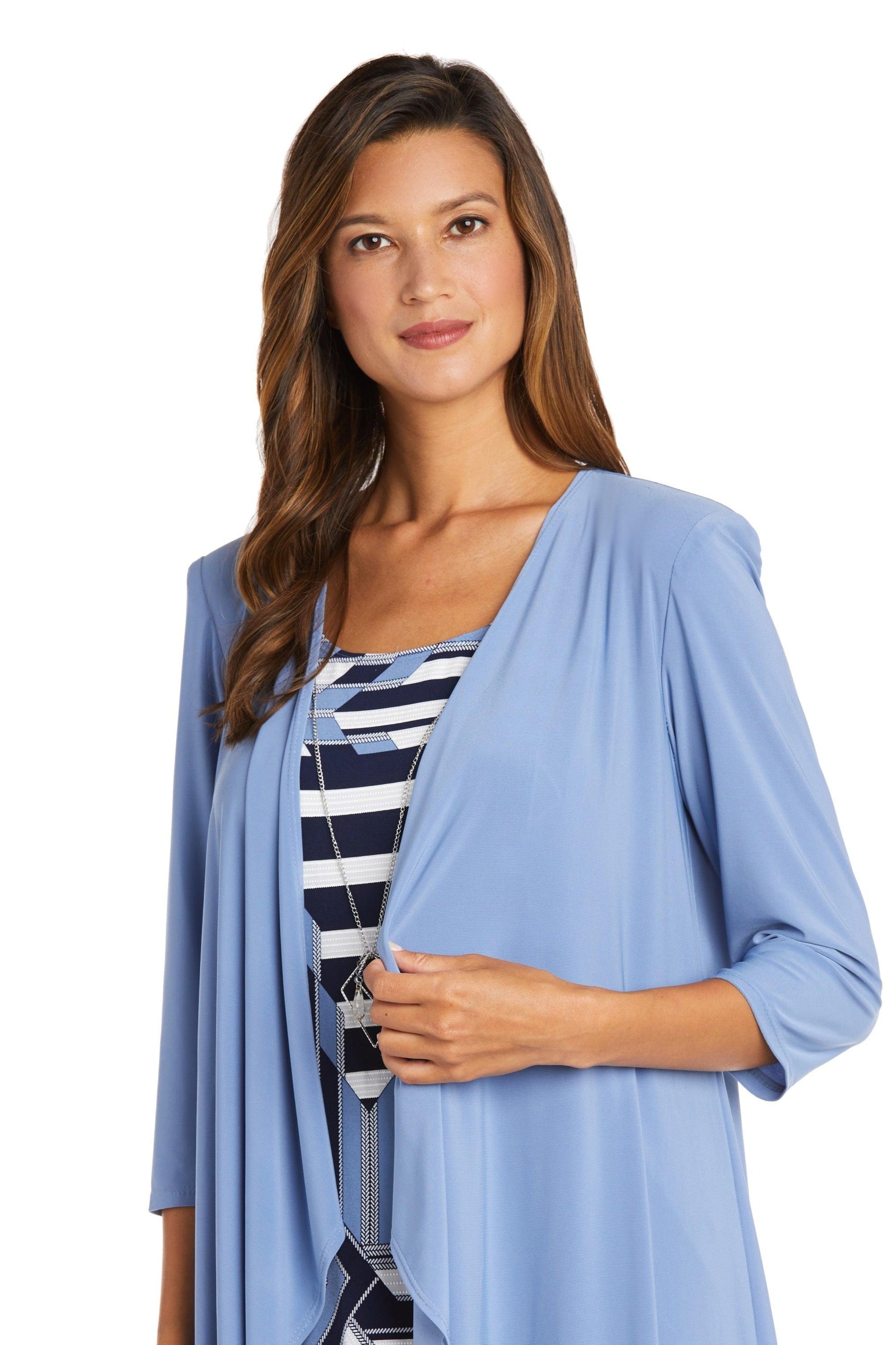 R&M Richards 9217 Short Print Jacket Cocktail Dress