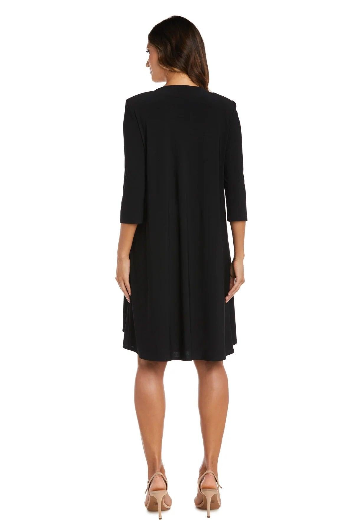 R&M Richards 9297 Short Print Jacket Cocktail Dress