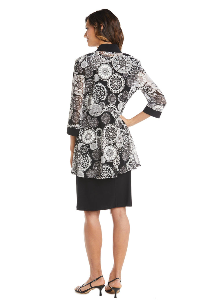 R&M Richards Short Print Jacket Petite 7823P - The Dress Outlet