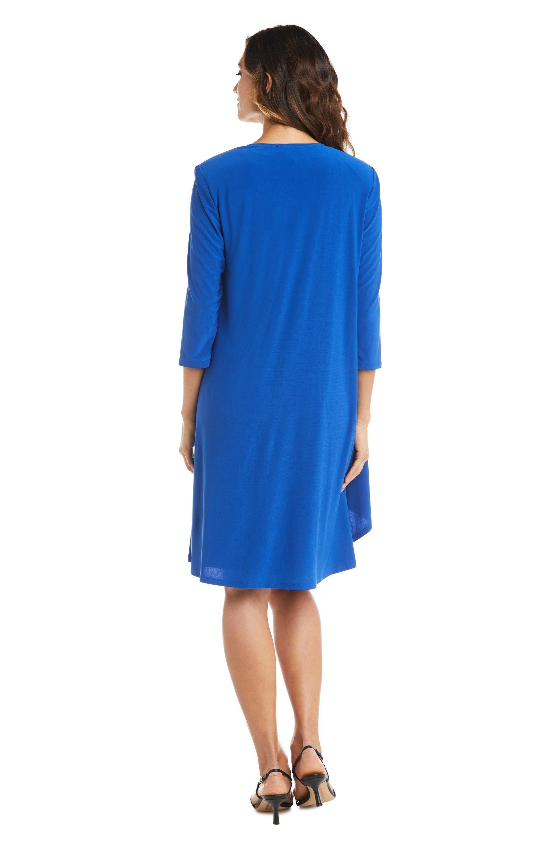 R&M Richards 7687P Short Print Jacket Petite Dress