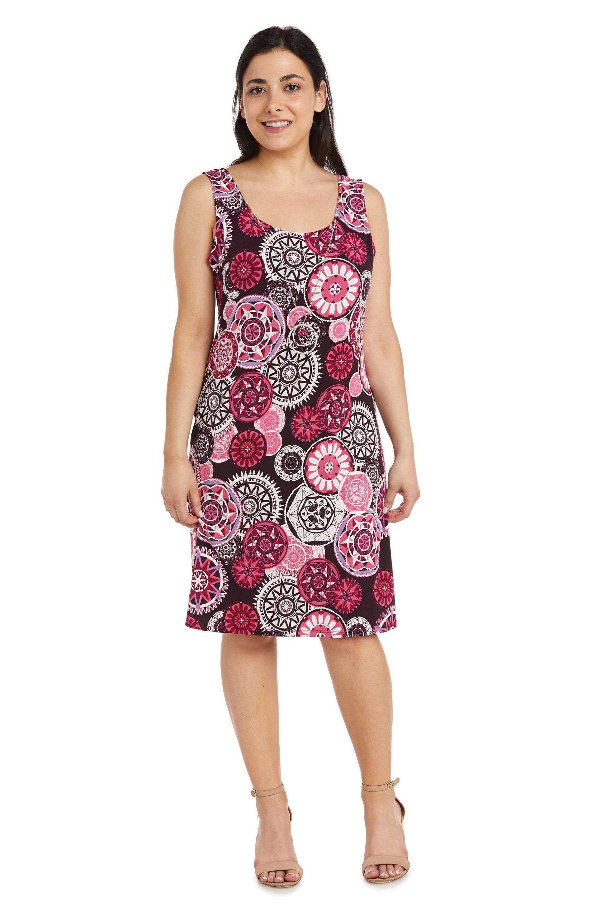 R&M Richards 7907P Short Print Jacket Petite Dress