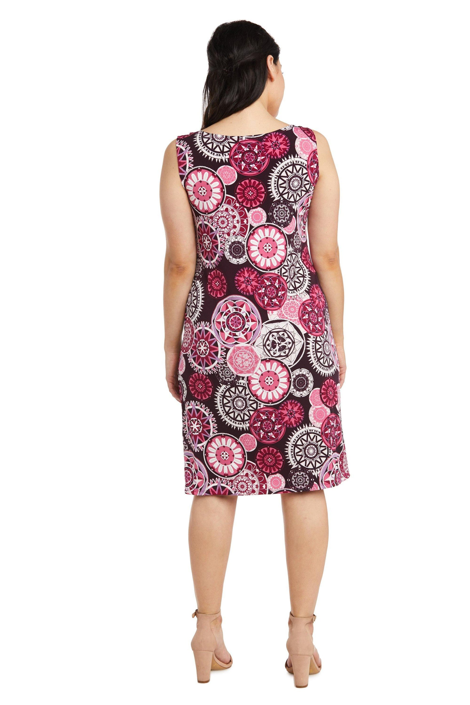 R&M Richards 7907P Short Print Jacket Petite Dress