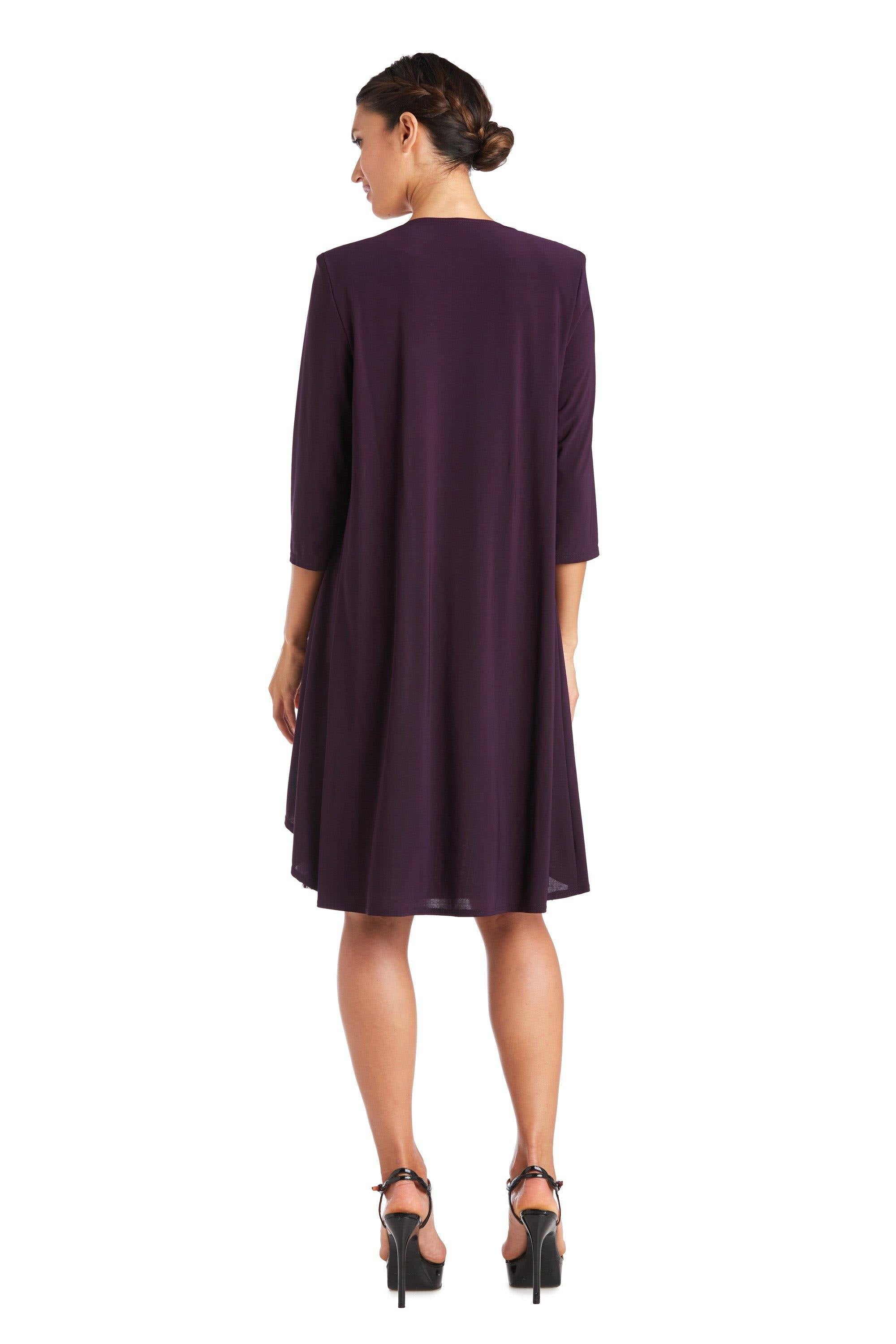 R&M Richards Short Print Petite Jacket Dress 7587P - The Dress Outlet