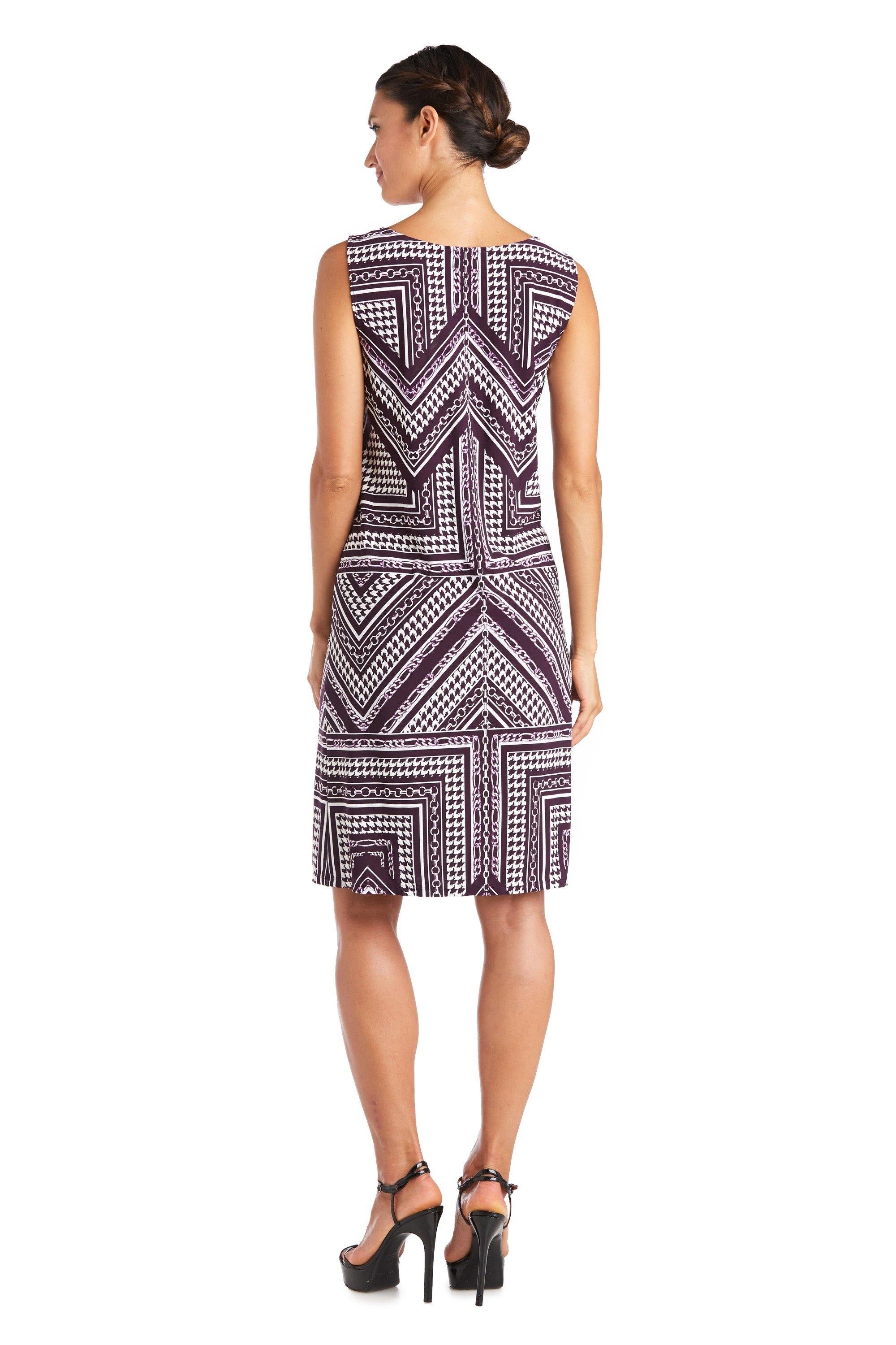 R&M Richards Short Print Petite Jacket Dress 7587P - The Dress Outlet