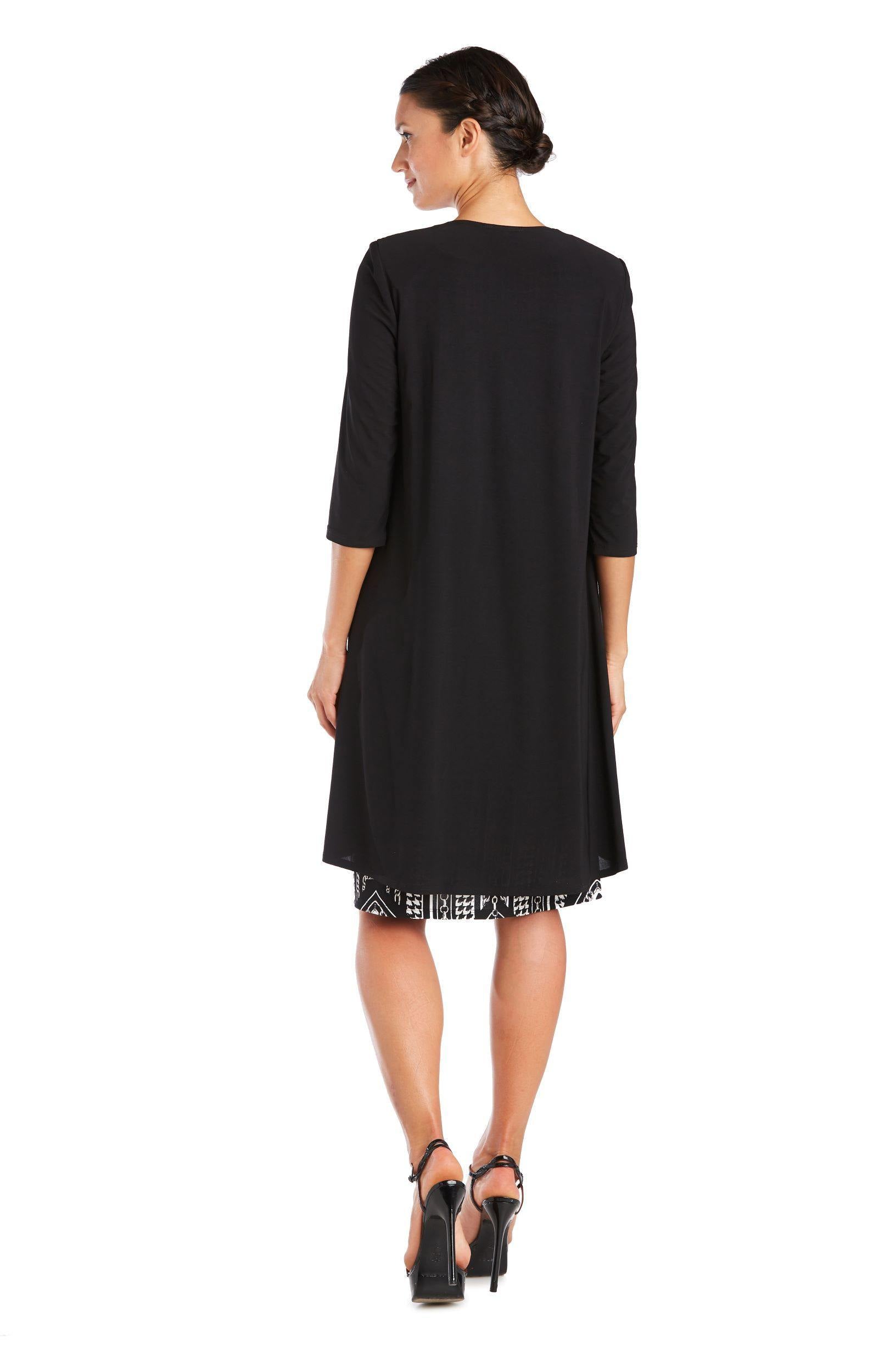 R&M Richards Short Print Petite Jacket Dress 7587P - The Dress Outlet