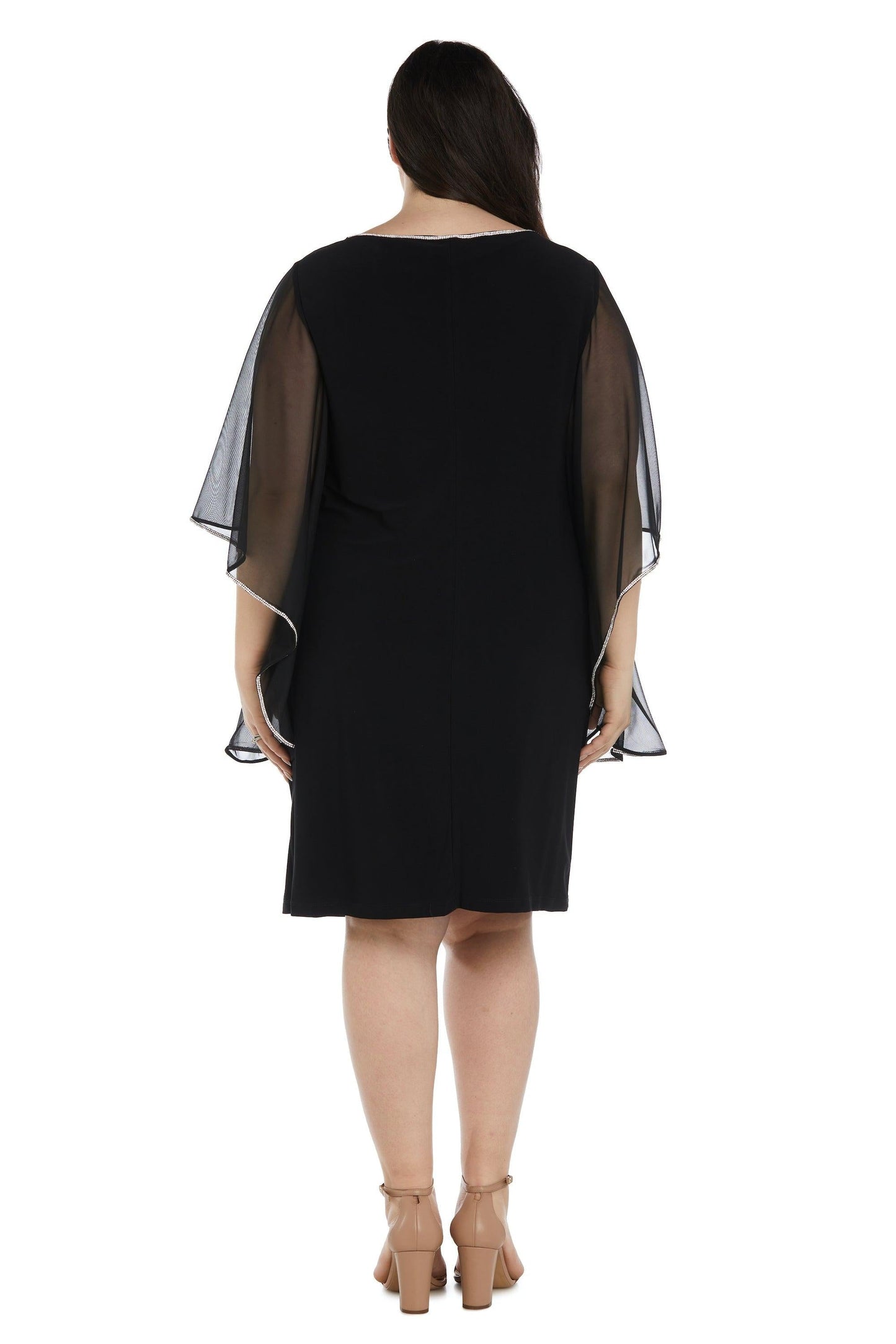 R&M Richards Short Sleeve Plus Size Dress 2678W - The Dress Outlet