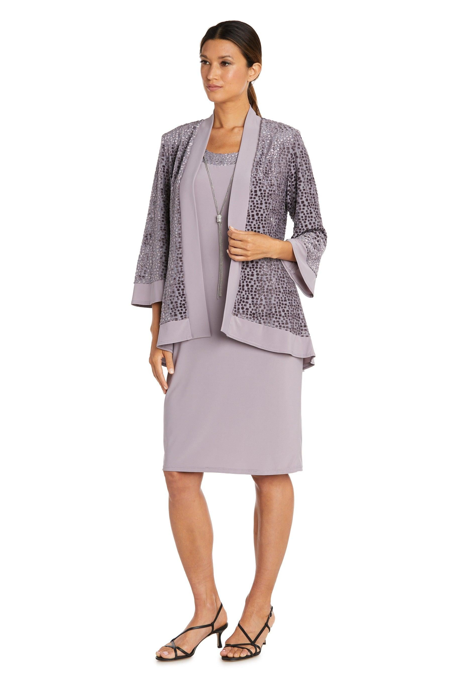 R&M Richards 7597 Short Sleeveless Jacket Dress