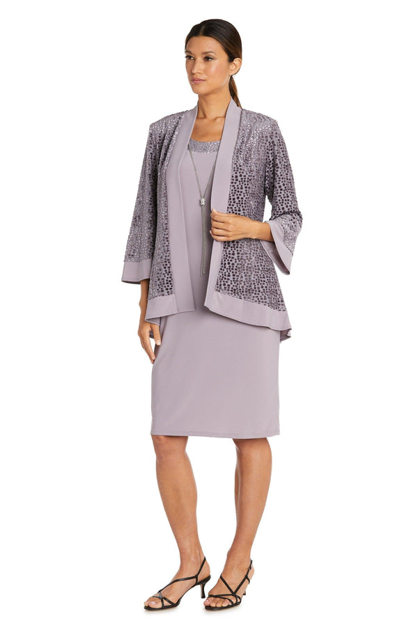Short Sleeveless Dress Jacket R&M Richards 7597