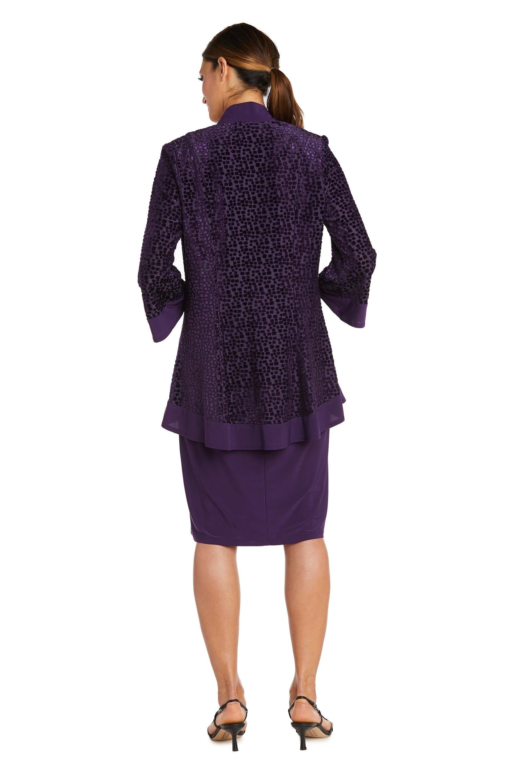R&M Richards 7597 Short Sleeveless Jacket Dress