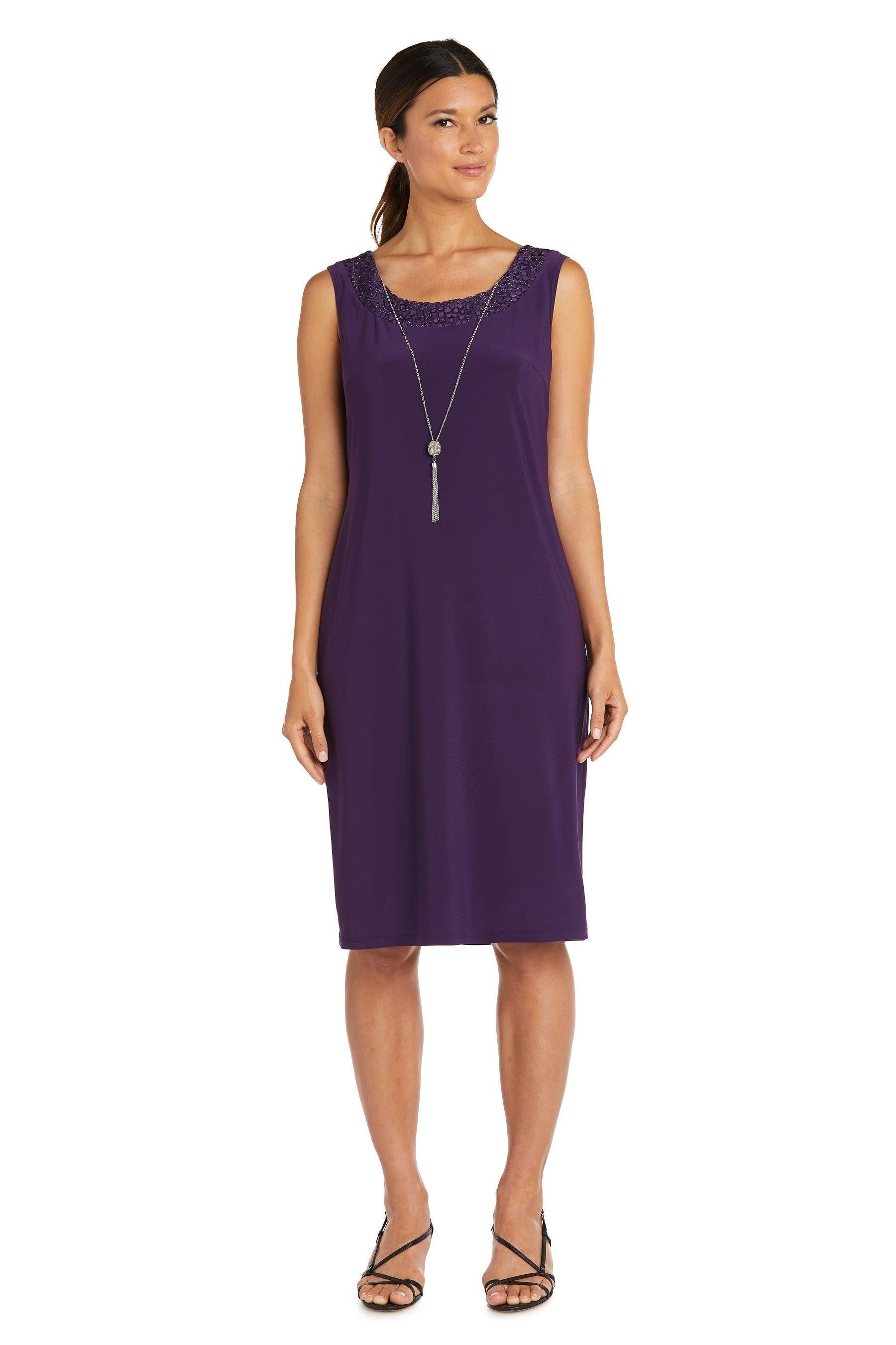 R&M Richards Short Sleeveless Jacket Dress 7597 - The Dress Outlet