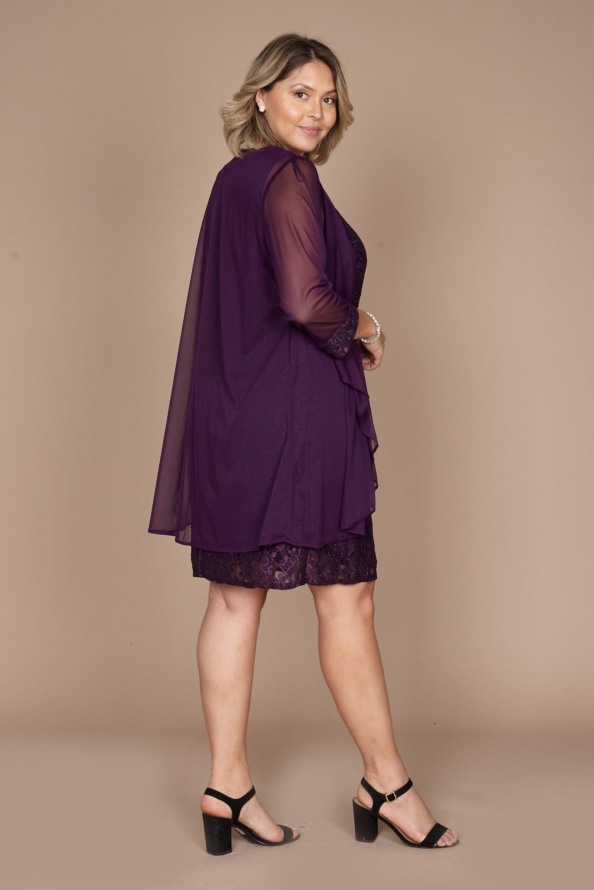 R&M Richards Short Sleeveless Petite Dress 2208P - The Dress Outlet