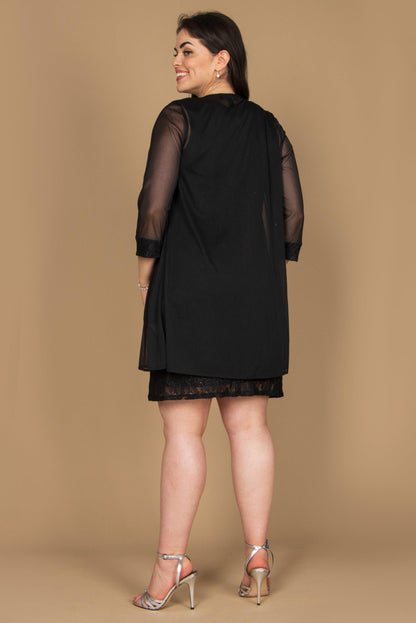 R&M Richards Short Sleeveless Petite Dress 2208P - The Dress Outlet