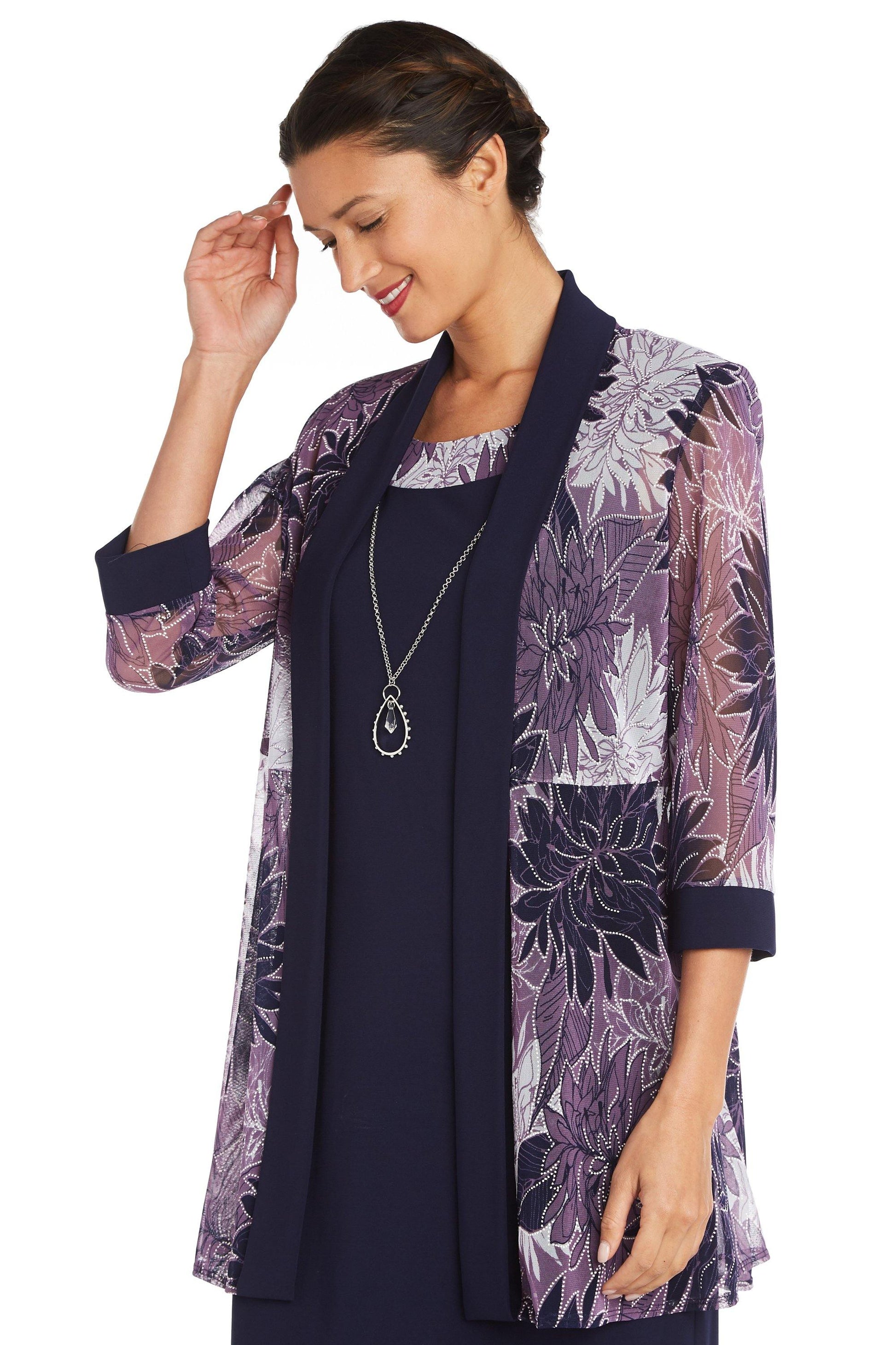 R&M Richards 9003P Short Two Piece Jacket Dress
