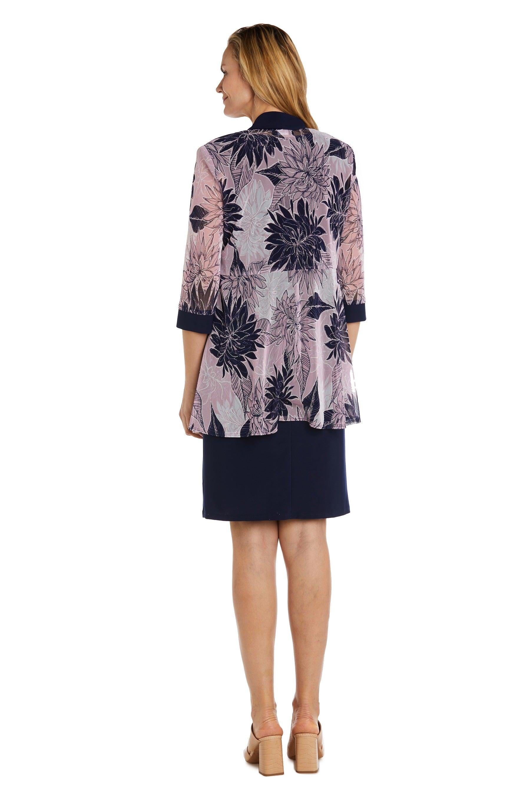 R&M Richards 9003P Short Two Piece Jacket Dress