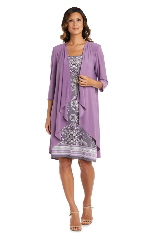 Short Two Piece Dress Jacket R&M Richards 9257
