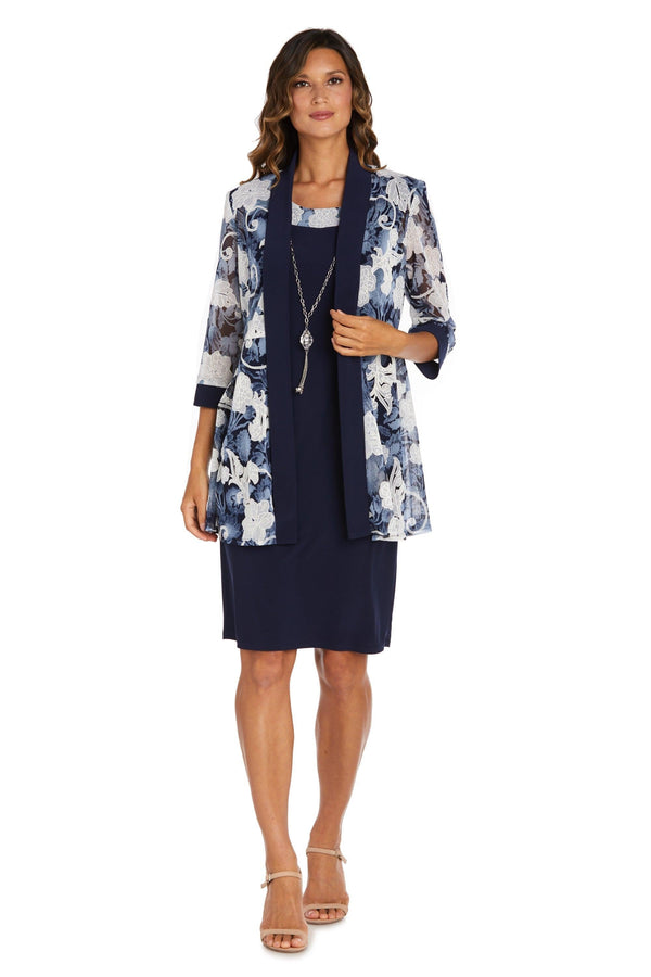 Short Two Piece Dress Jacket R&M Richards 9313