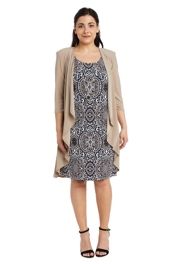 Short Petite Dress Two Piece R&M Richards 7877P