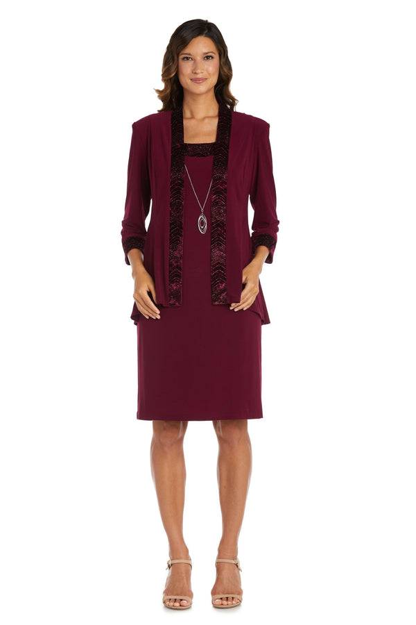 Short Petite Dress Two Piece R&M Richards 9205P