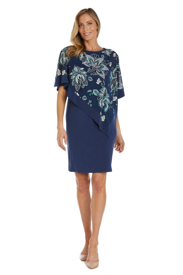 Short Two Piece Dress Petite R&M Richards 9724P