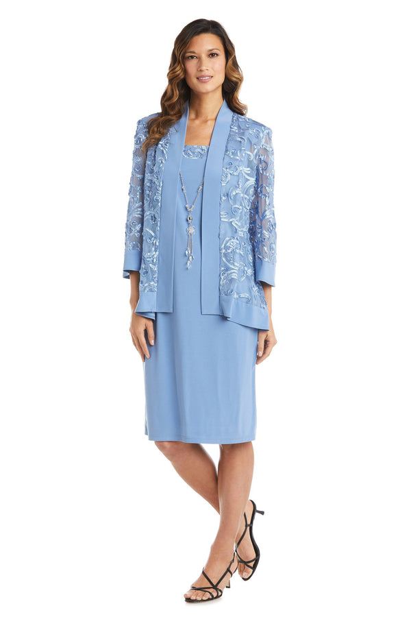 Short Two Piece Dress Petite R&M Richards 7077P
