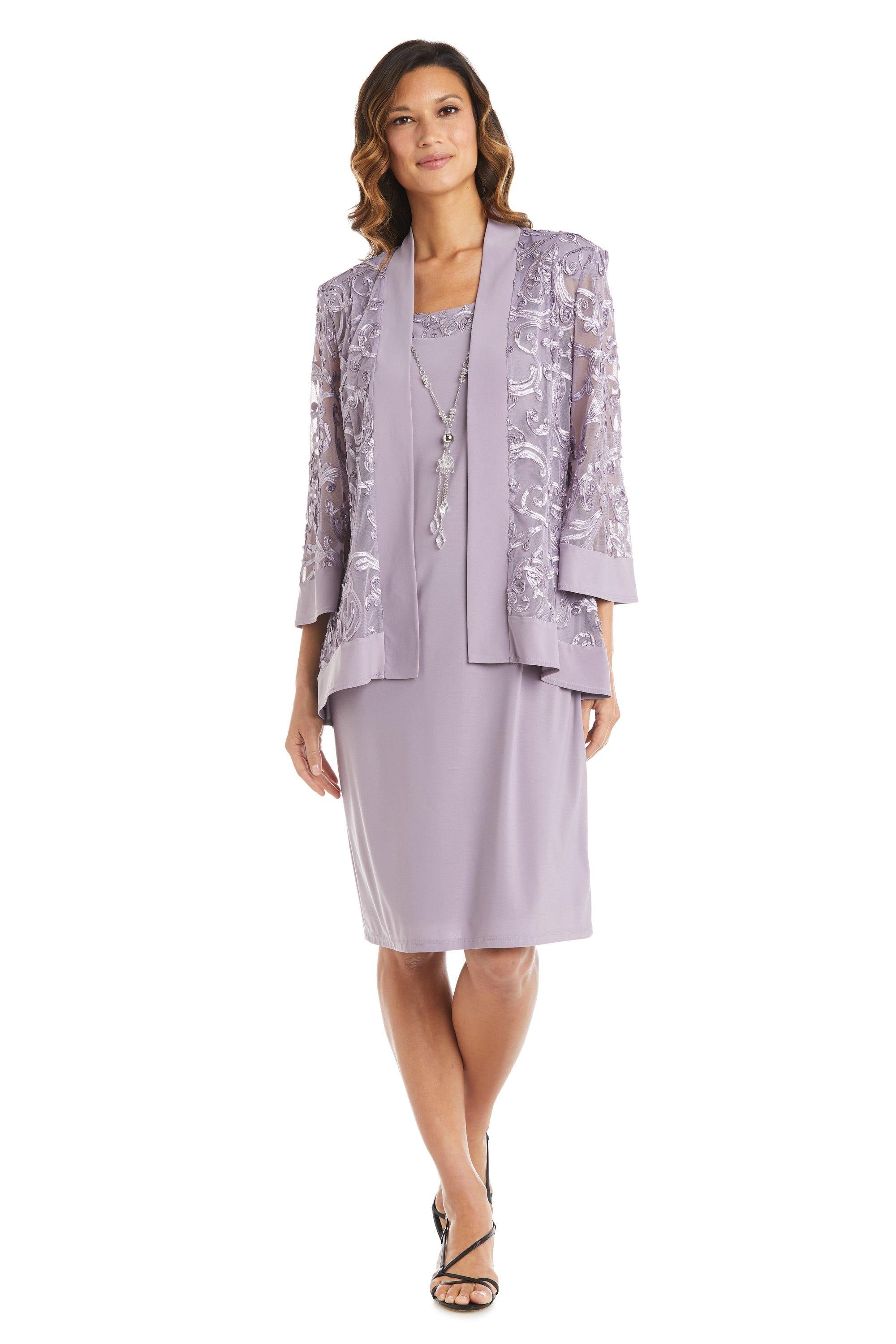 R&M Richards Short Two Piece Set Petite Dress 7077P - The Dress Outlet