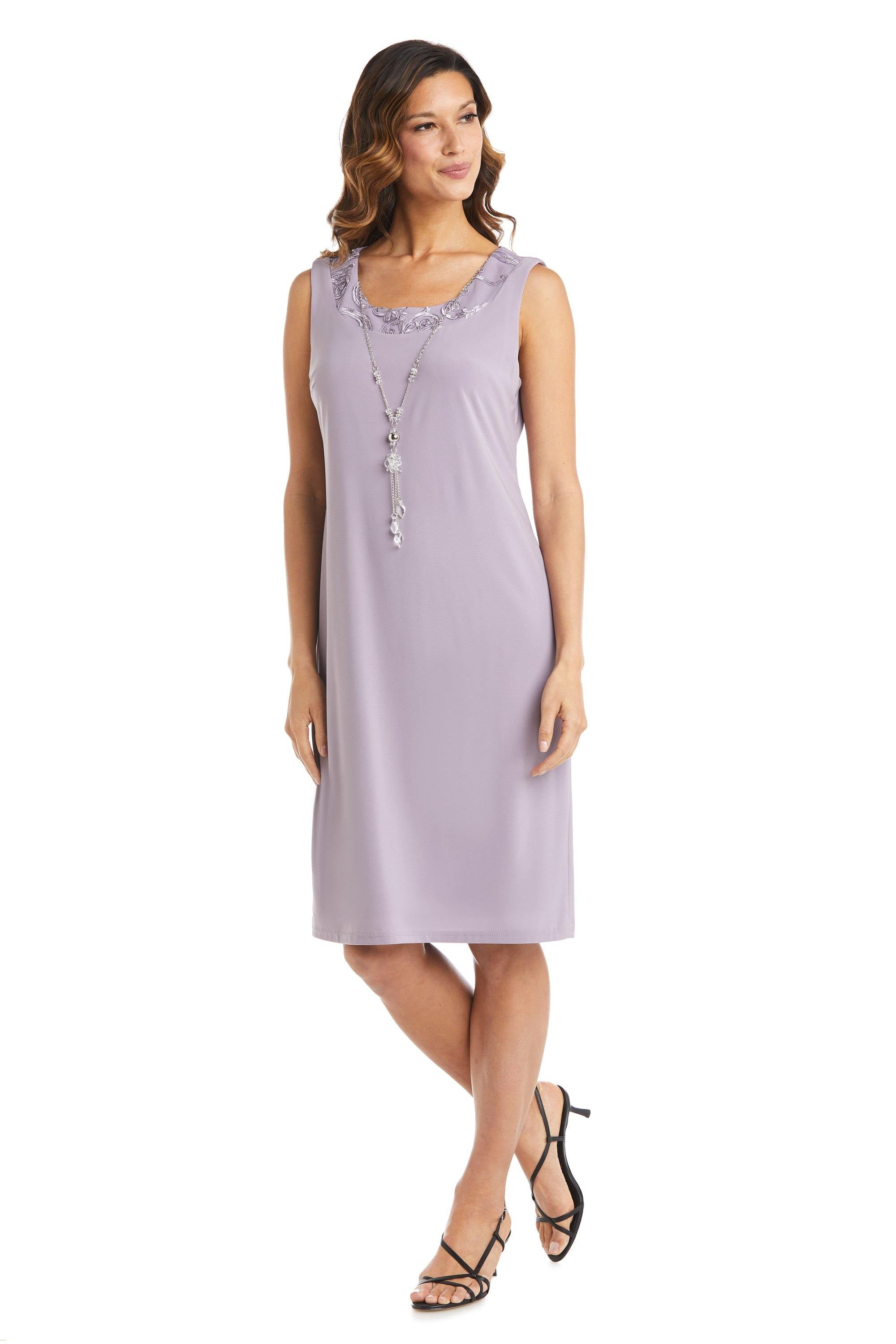 R&M Richards 7077P Short Two Piece Set Petite Dress
