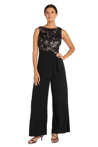 R&M Richards Sleeveless Formal Lace Jumpsuit 9054 - The Dress Outlet
