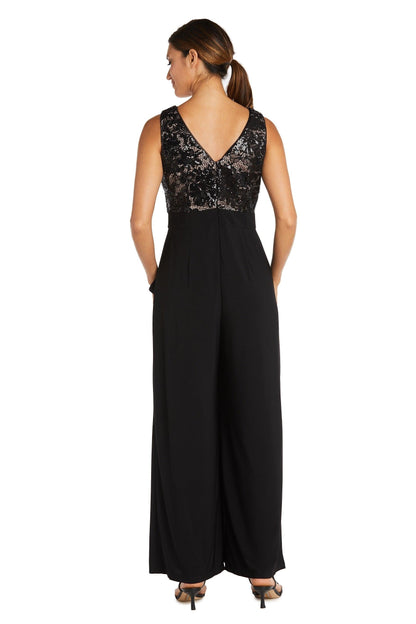 R&M Richards Sleeveless Formal Lace Jumpsuit 9054 - The Dress Outlet