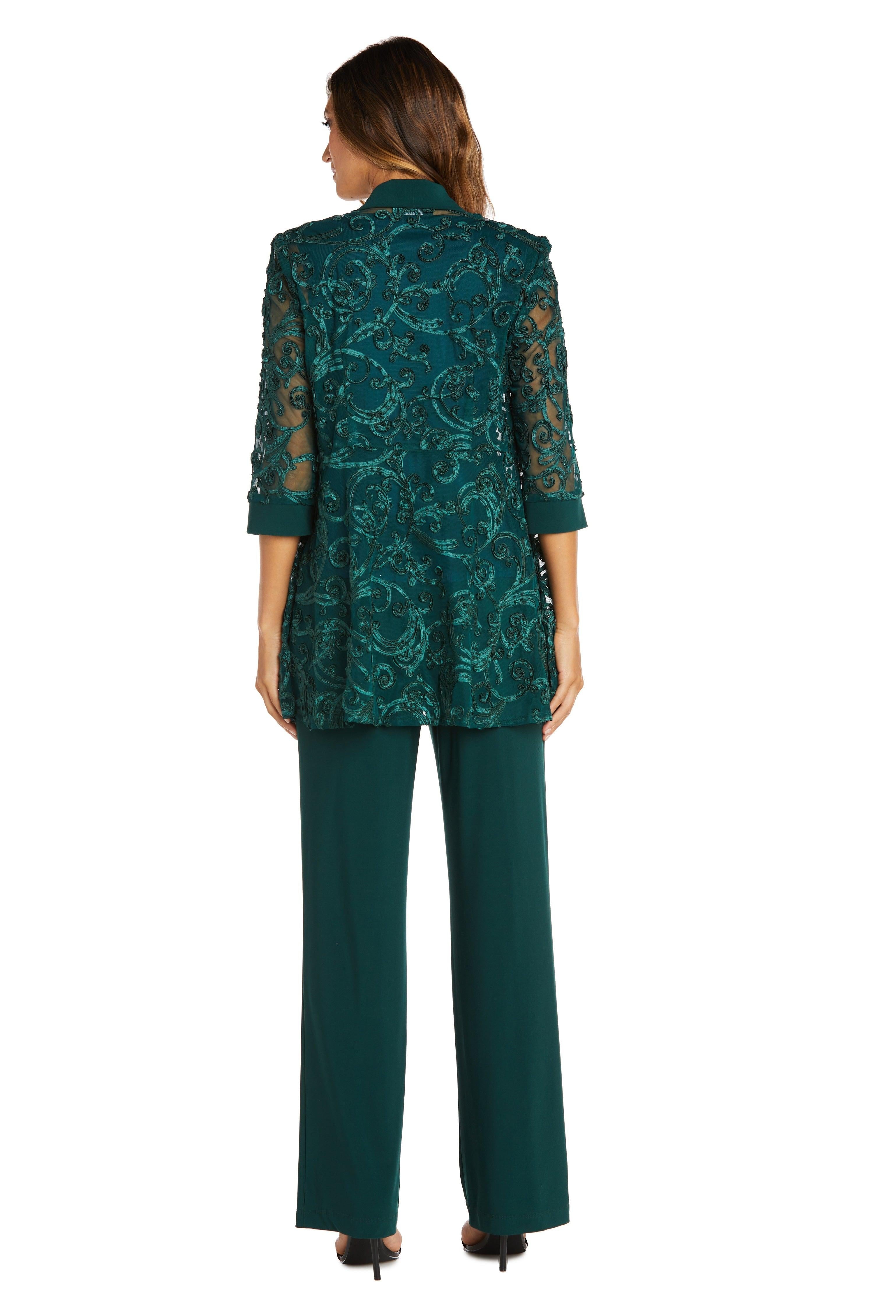 R&M Richards Two Piece Formal Jacket Pant Suit 5012 - The Dress Outlet