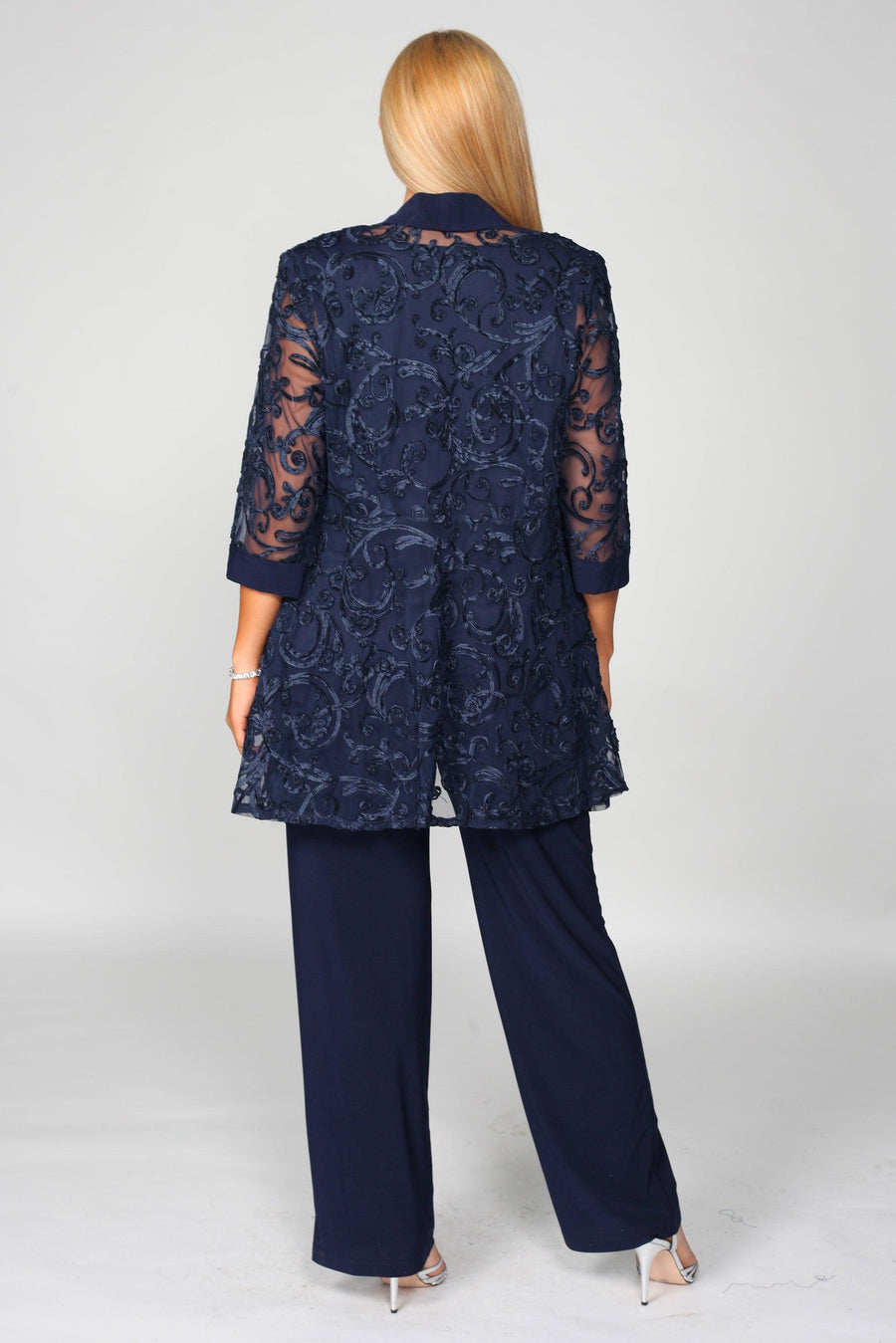 R&M Richards Two Piece Formal Jacket Pant Suit 5012 - The Dress Outlet