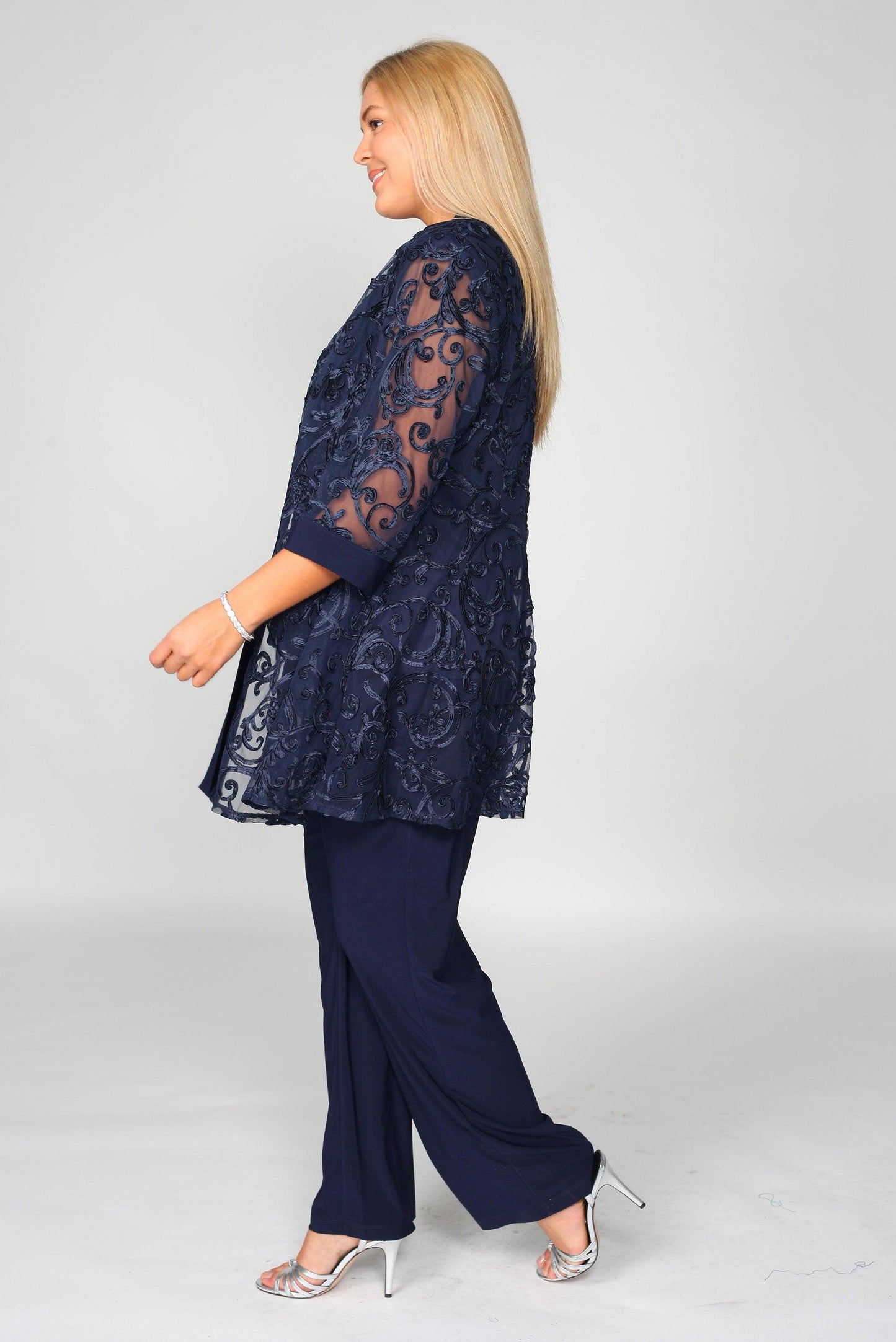 R&M Richards Two Piece Formal Jacket Pant Suit 5012 - The Dress Outlet