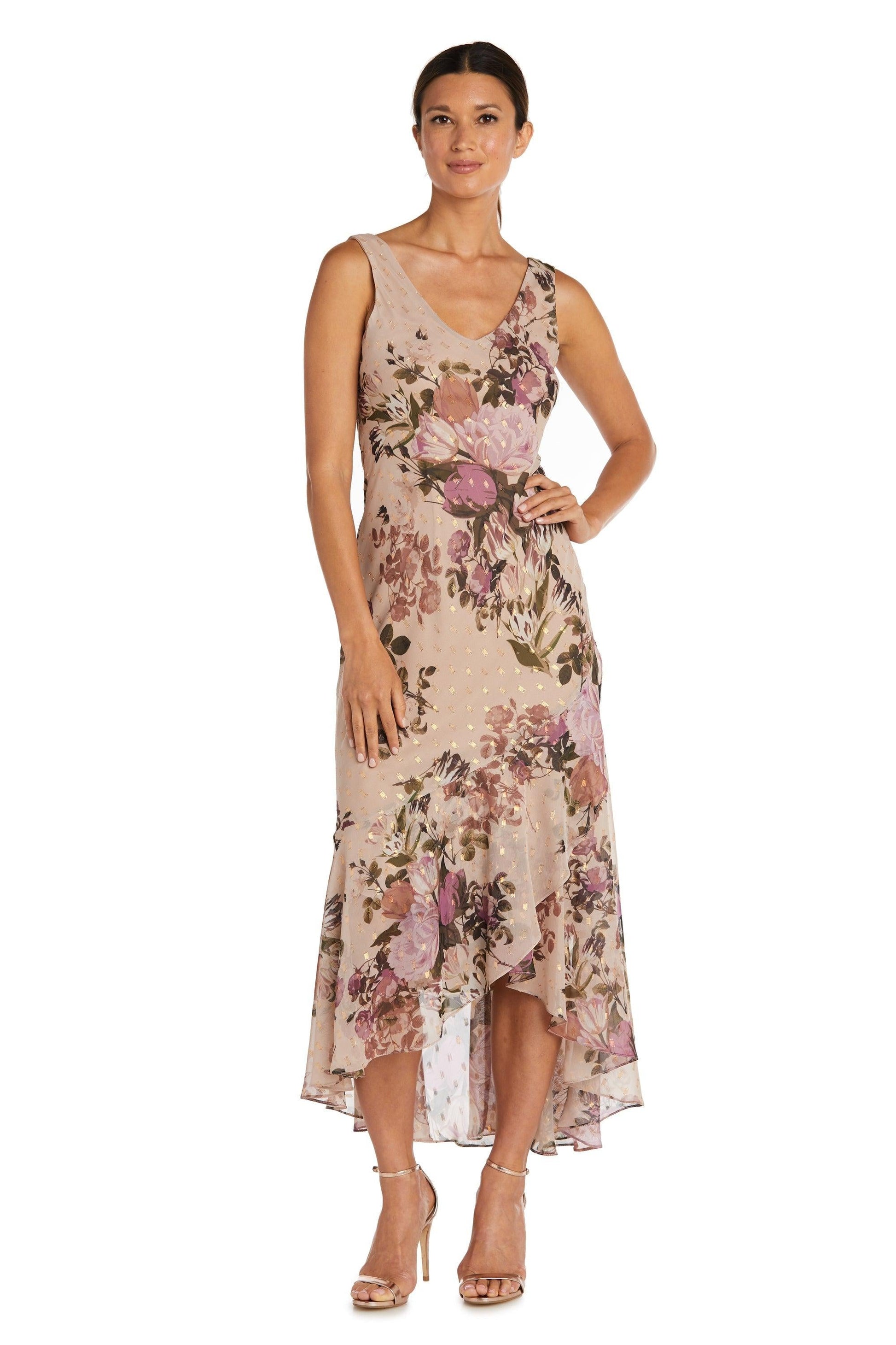 R&M Richards 7633 Two Piece High Low Jacket Dress