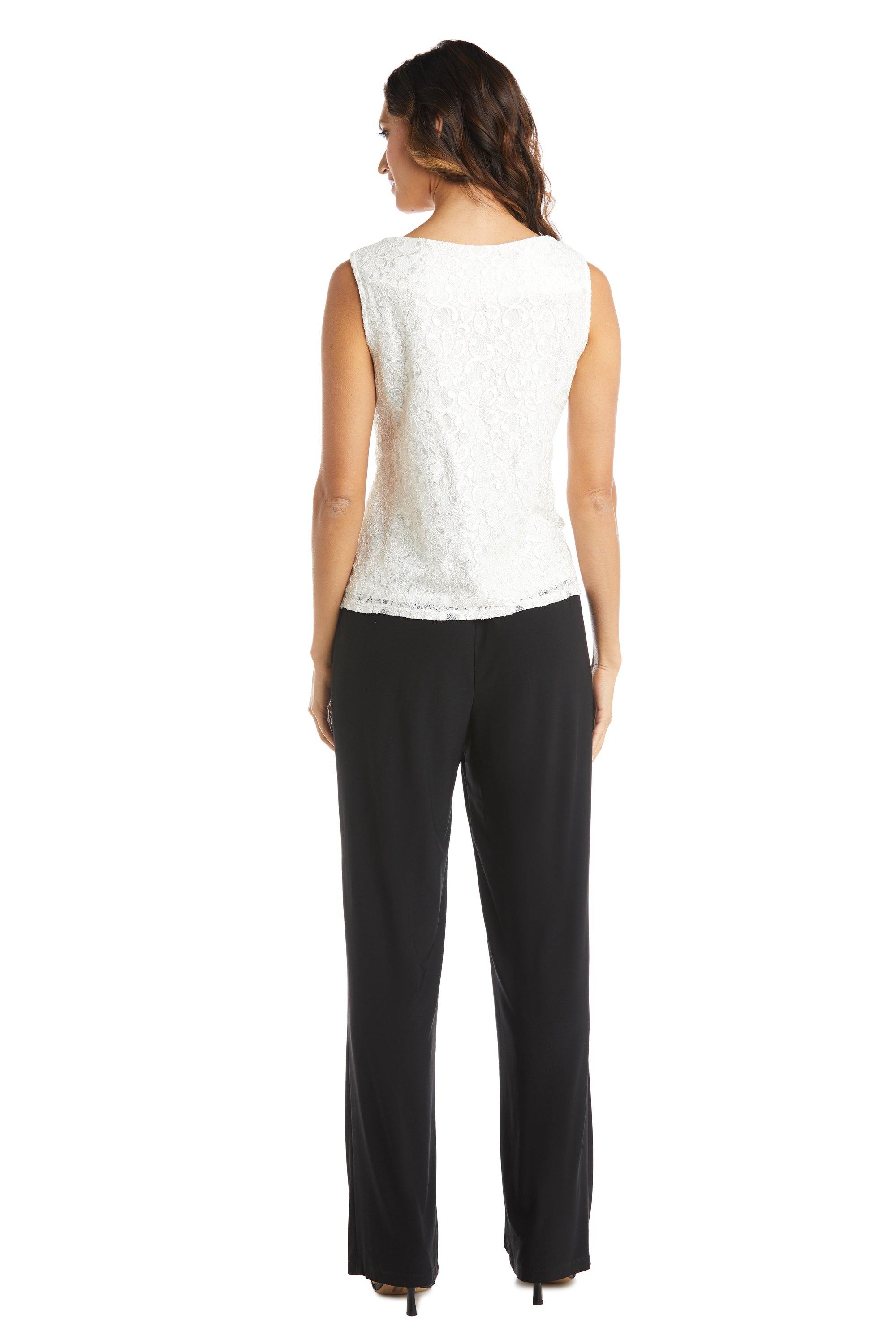 R&M Richards Two Piece Set Beaded Top 5988 - The Dress Outlet