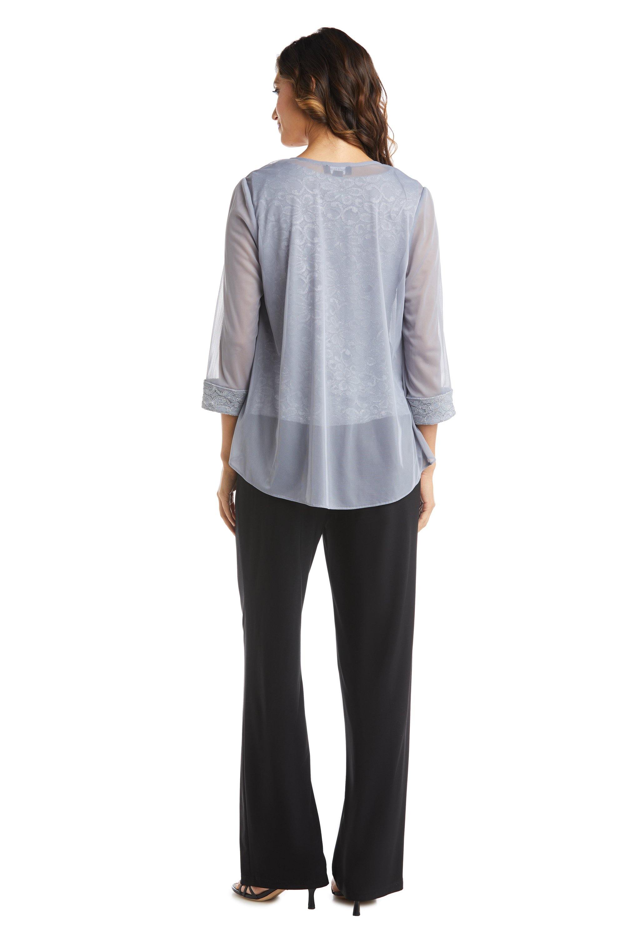 R&M Richards Two Piece Set Beaded Top 5988 - The Dress Outlet