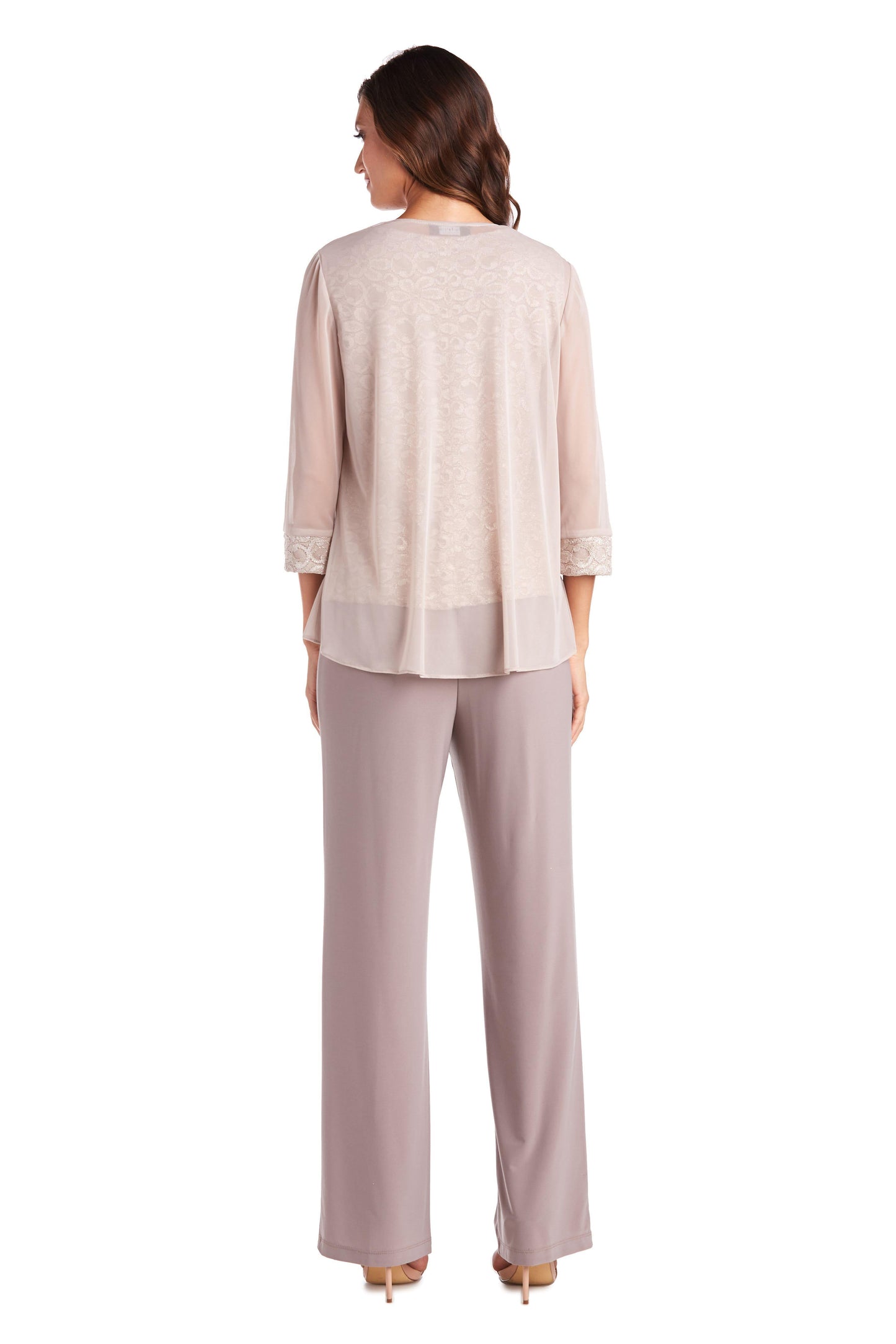R&M Richards Two Piece Set Beaded Top 5988 - The Dress Outlet