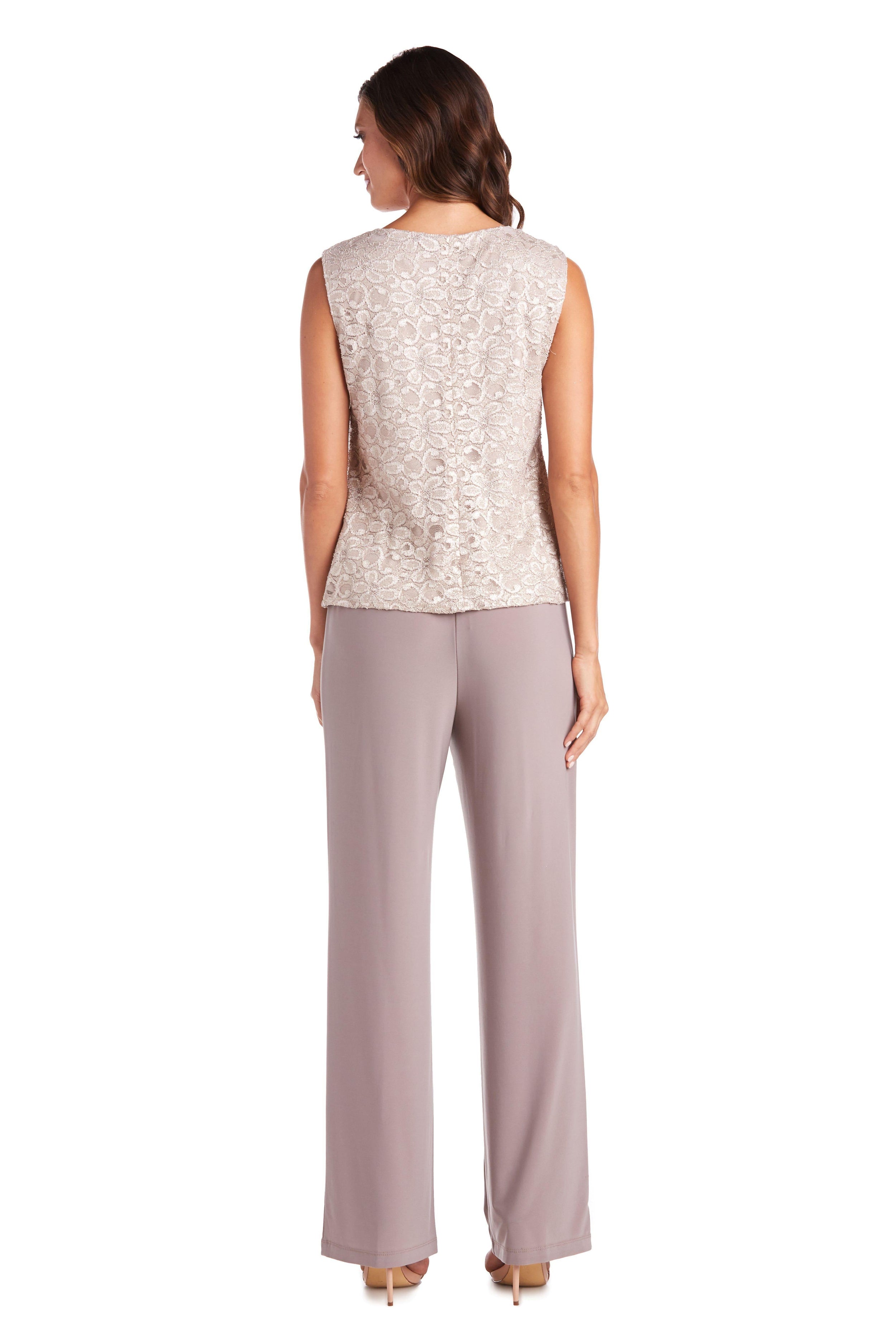 R&M Richards Two Piece Set Beaded Top 5988 - The Dress Outlet