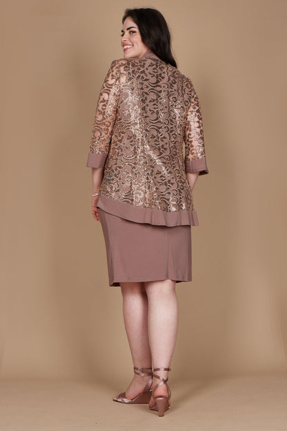 R&M Richards Two Piece Short Jacket Dress 7387 - The Dress Outlet