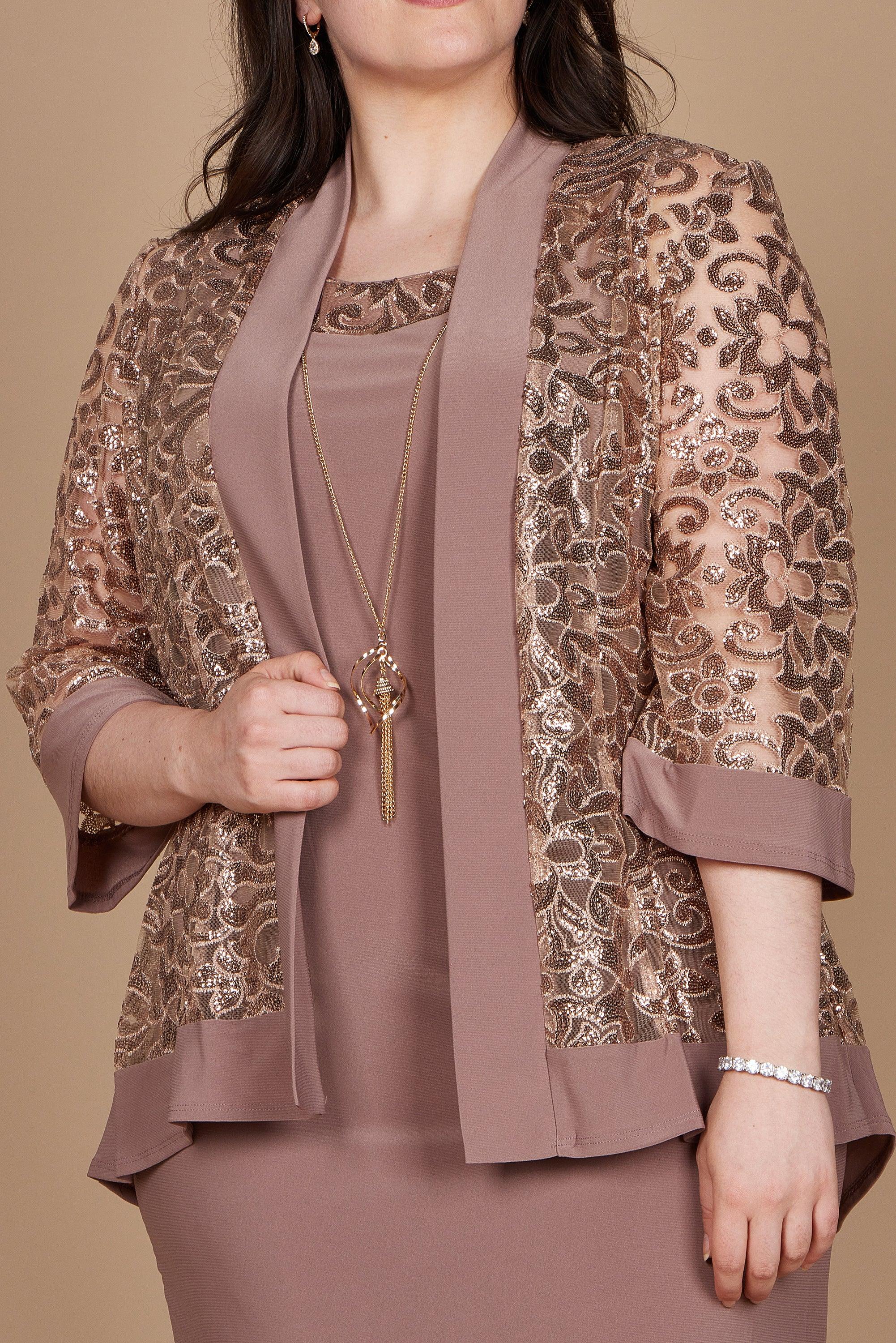 R&M Richards Two Piece Short Jacket Dress 7387 - The Dress Outlet