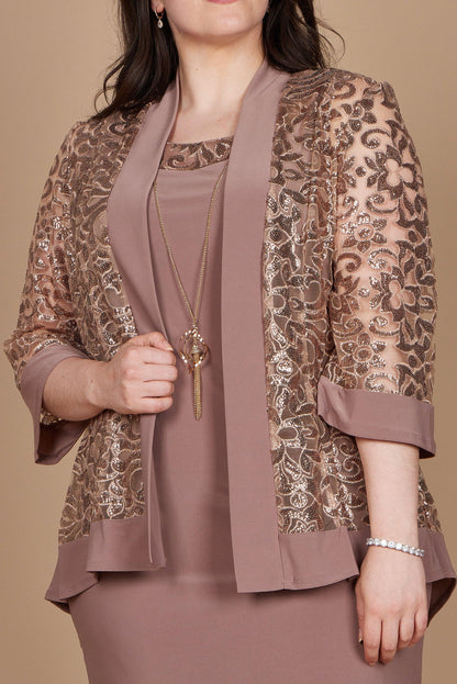 R&M Richards Two Piece Short Jacket Dress 7387 - The Dress Outlet