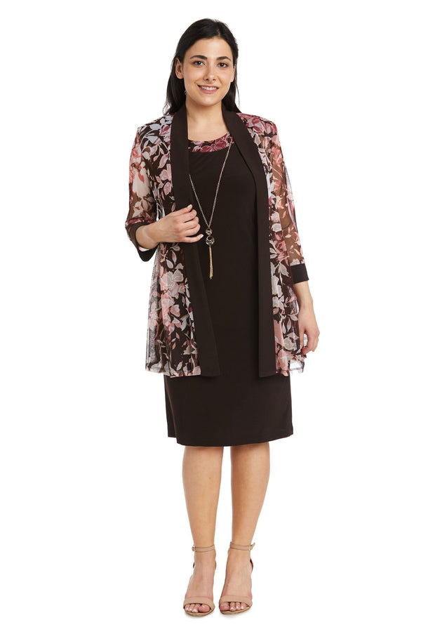 Two Piece Short Dress Petite R&M Richards 7913P