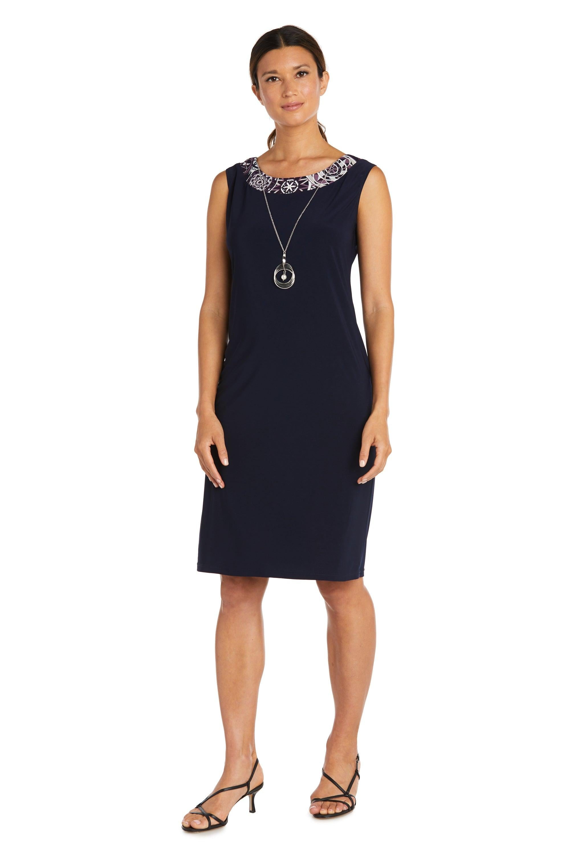 R&M Richards Two Piece Short Print Jacket Dress 7823 - The Dress Outlet